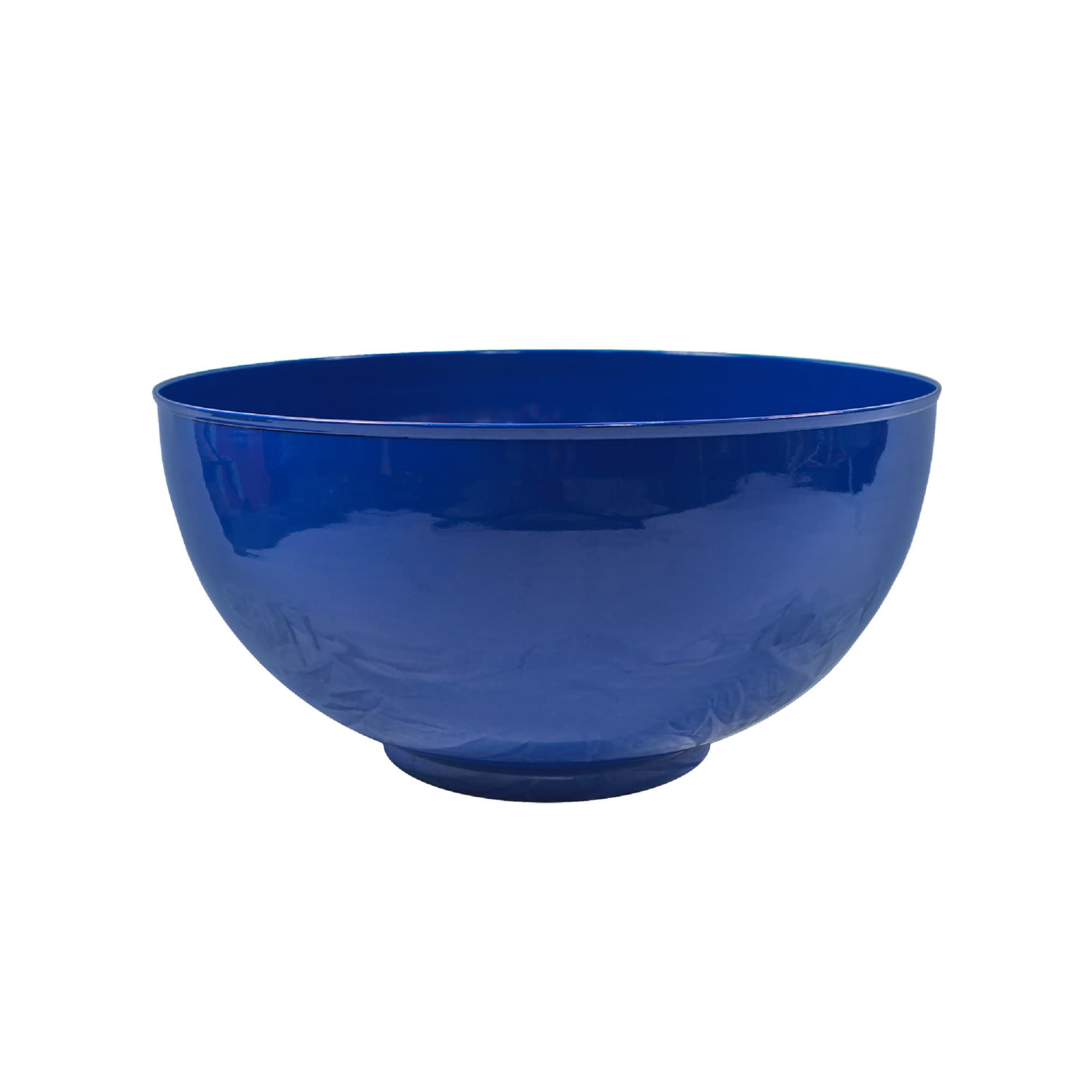 Minuteman International C-61FB Round 20-in W x 10-in H x 20-in D Blue Galvanized metal Indoor/Outdoor Planter
