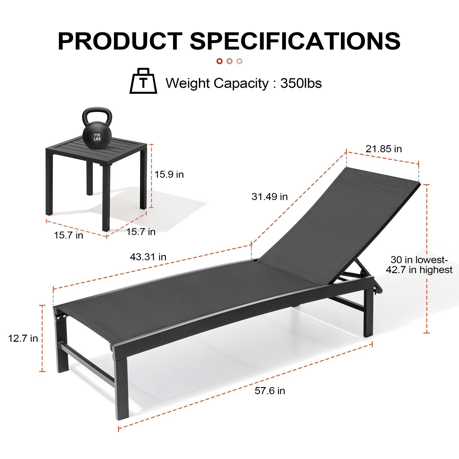 Crestlive Products CL-LG031BLK-3 Patio-Chairs - View #3