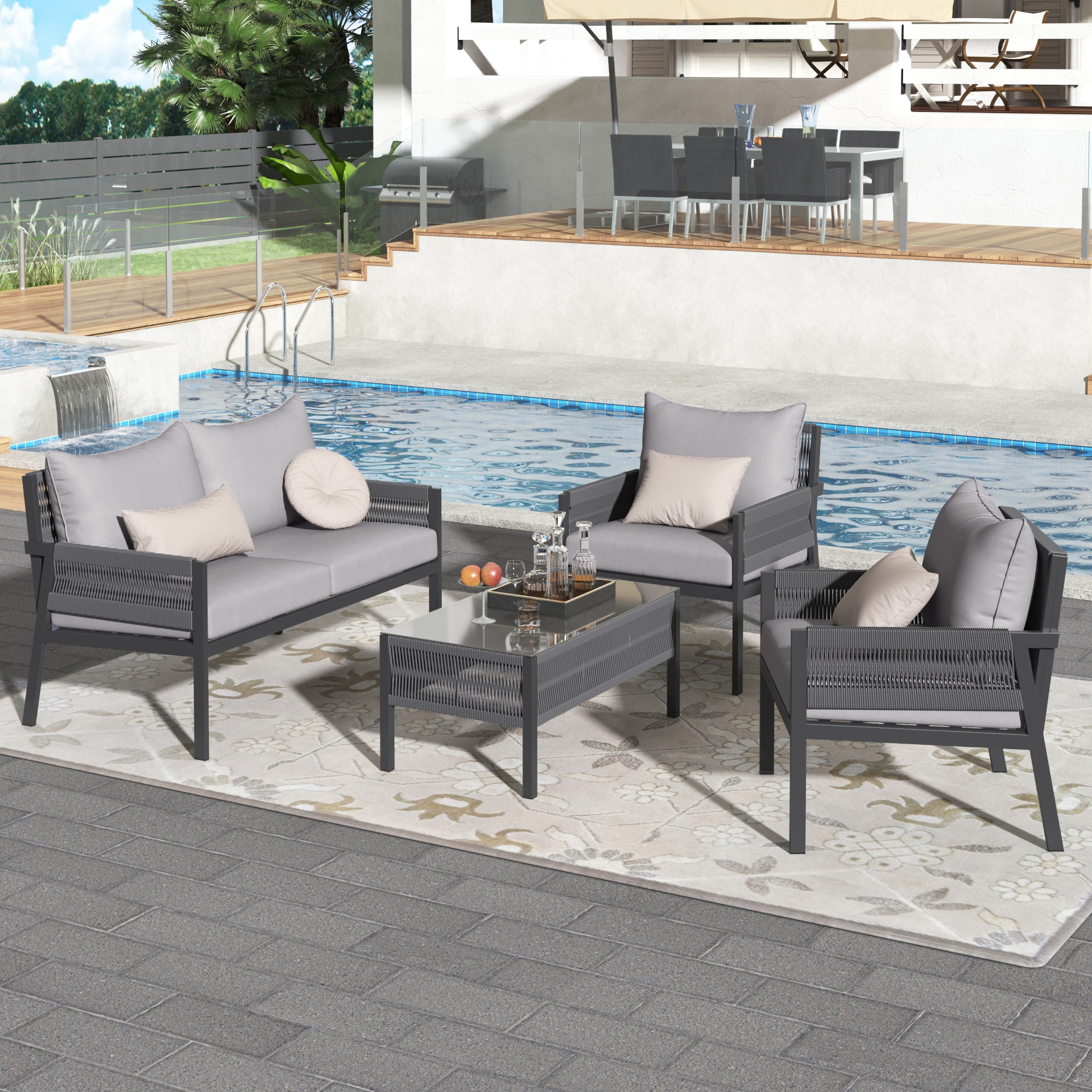 Fun Orange FUN25CP06 Patio-Conversation-Sets - View #7