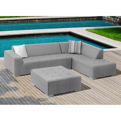 Ove Decors Eden 3 Piece Patio Conversation Set With Sunbrella Cushions At Com - Outdoor Furniture Sunbrella Sectional