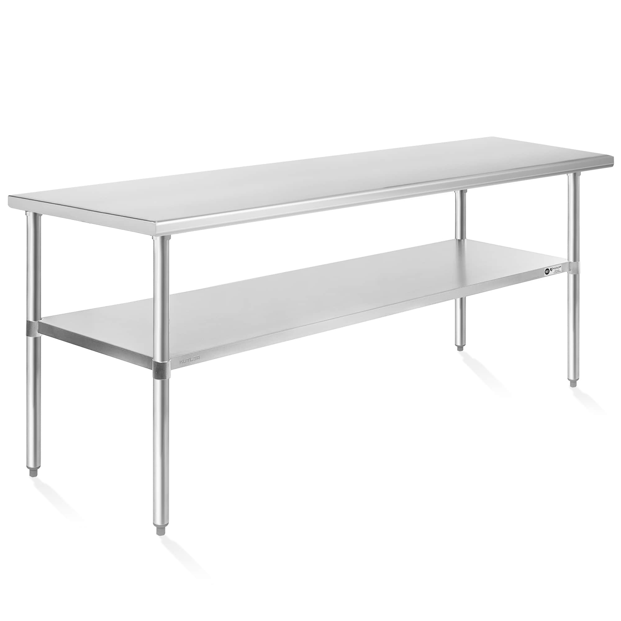 KUTLER PREP-KT-08. 24 x 72-in NSF Commercial Stainless Steel Table for Kitchen Prep Work