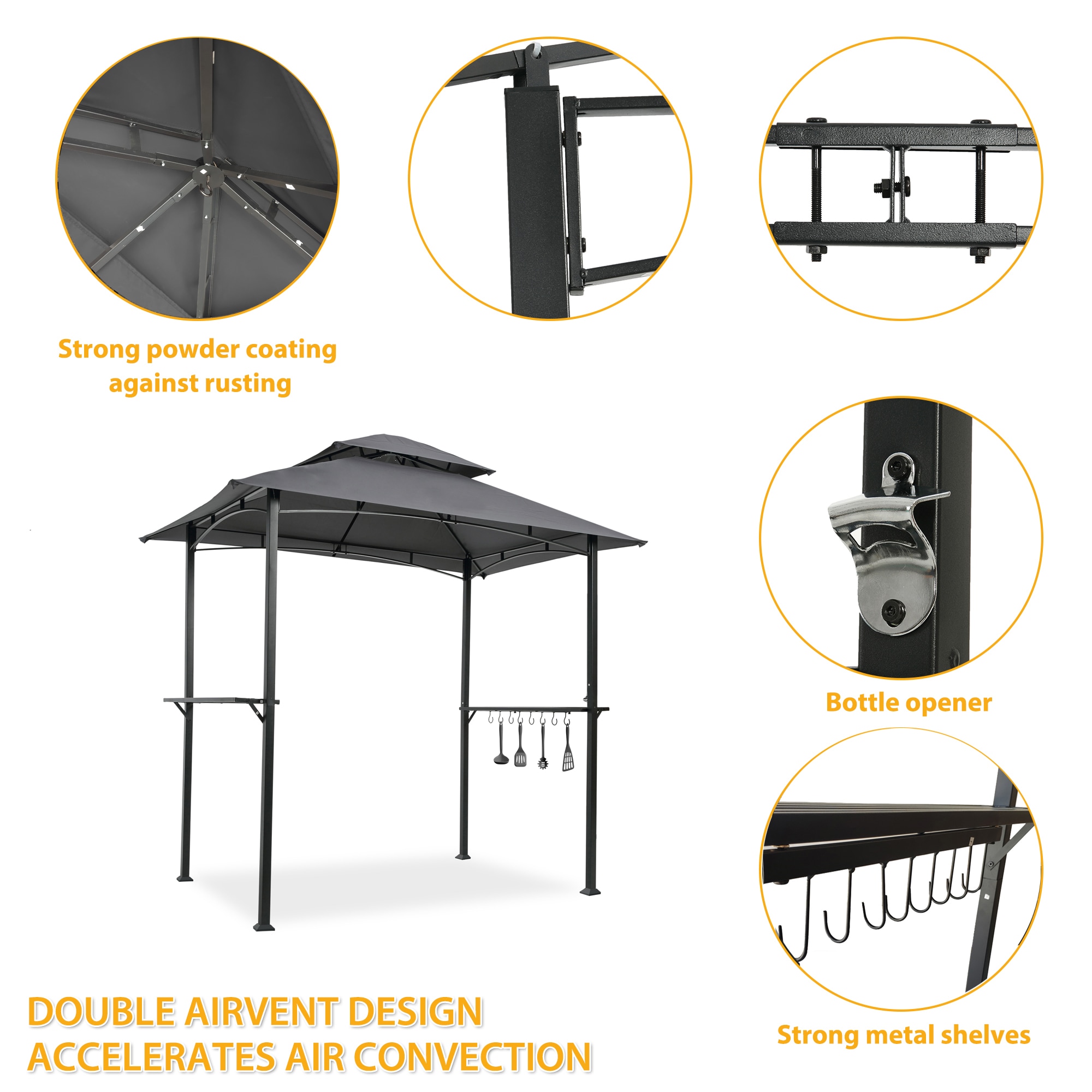 Damerin Z-GA06 Wood-Resin-Gazebos - View #5