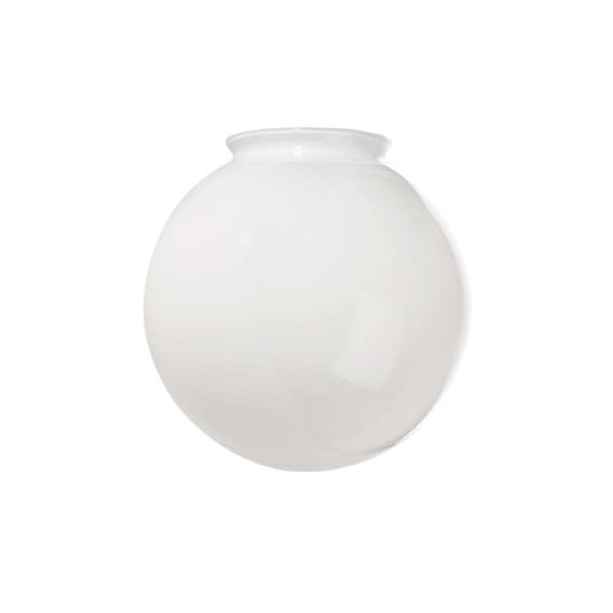 Globe White Ceiling Fan Light Shade, Ceiling Fan Fitter Shade