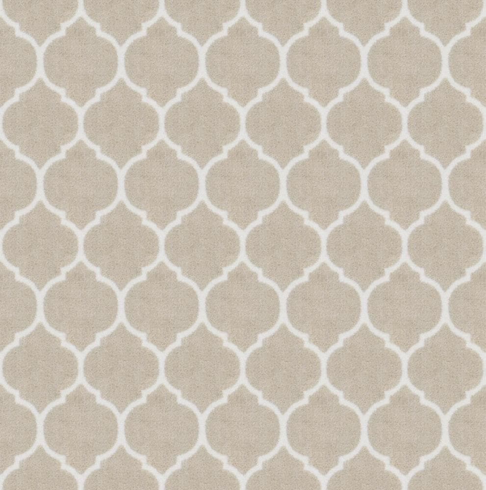 Joy Carpets 2028W-02 Home Office Sanctuary Taupe Brown 26-oz sq yard Nylon Pattern Indoor Carpet