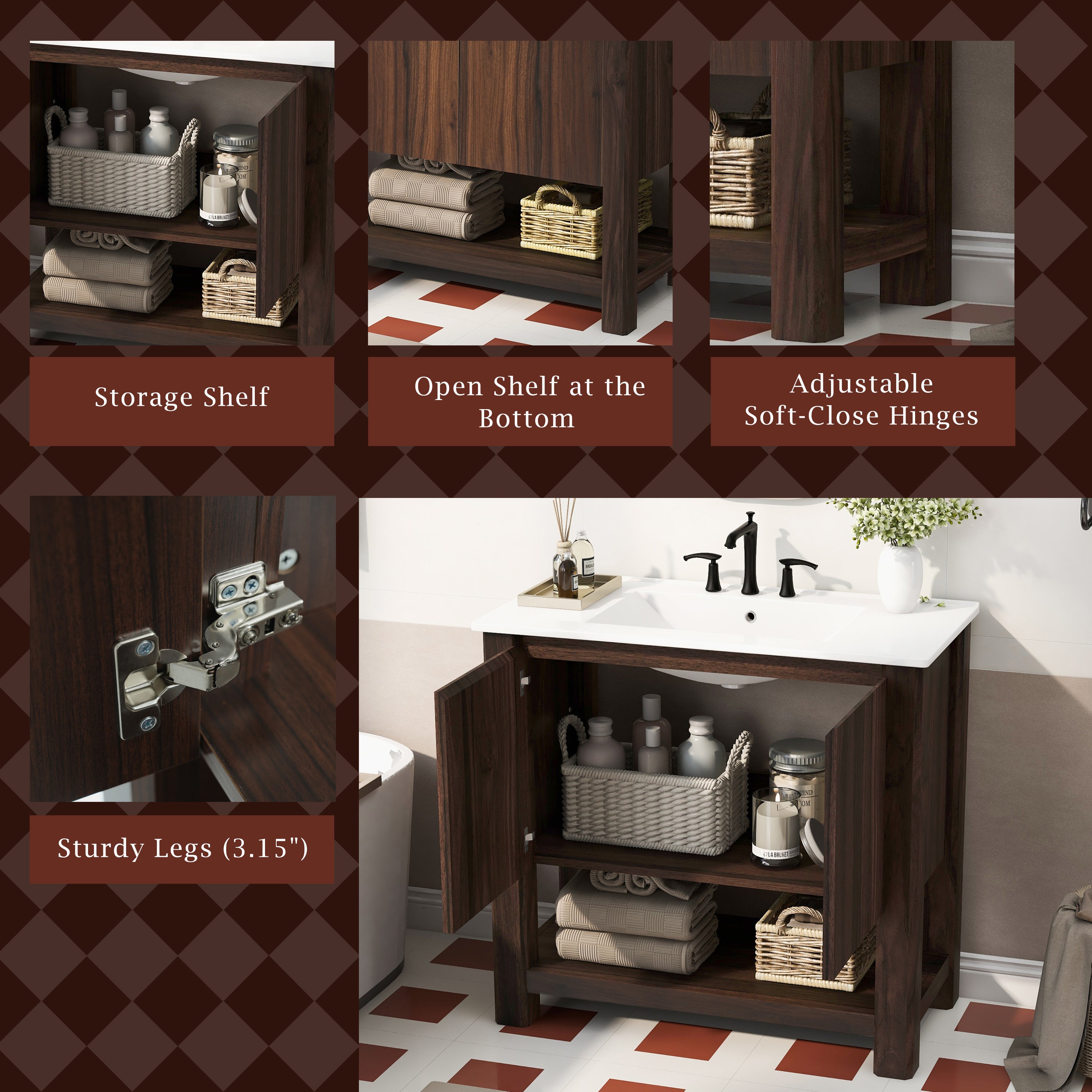 Boyel Living BL-NE-5321B Bath-Vanity-Combo - View #7