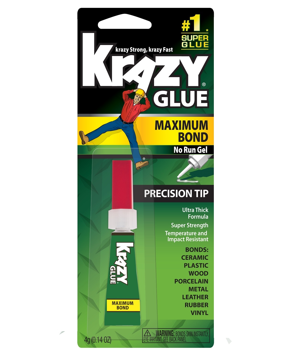 Krazy Glue Maximum Bond 4-gram Gel Super Glue in the Super Glue department  at
