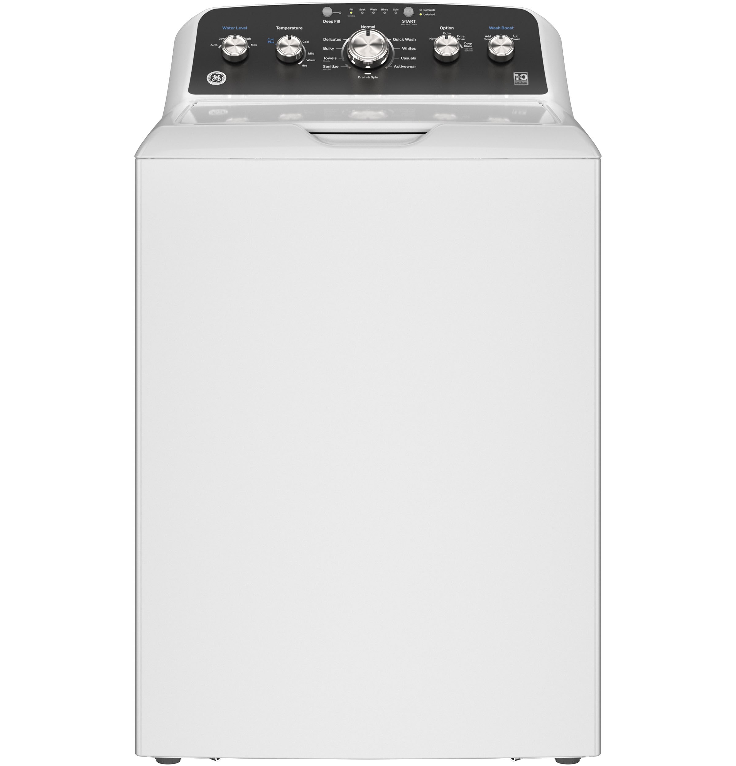GE 4.6-cu ft High Efficiency Impeller Top-Load Washer (White