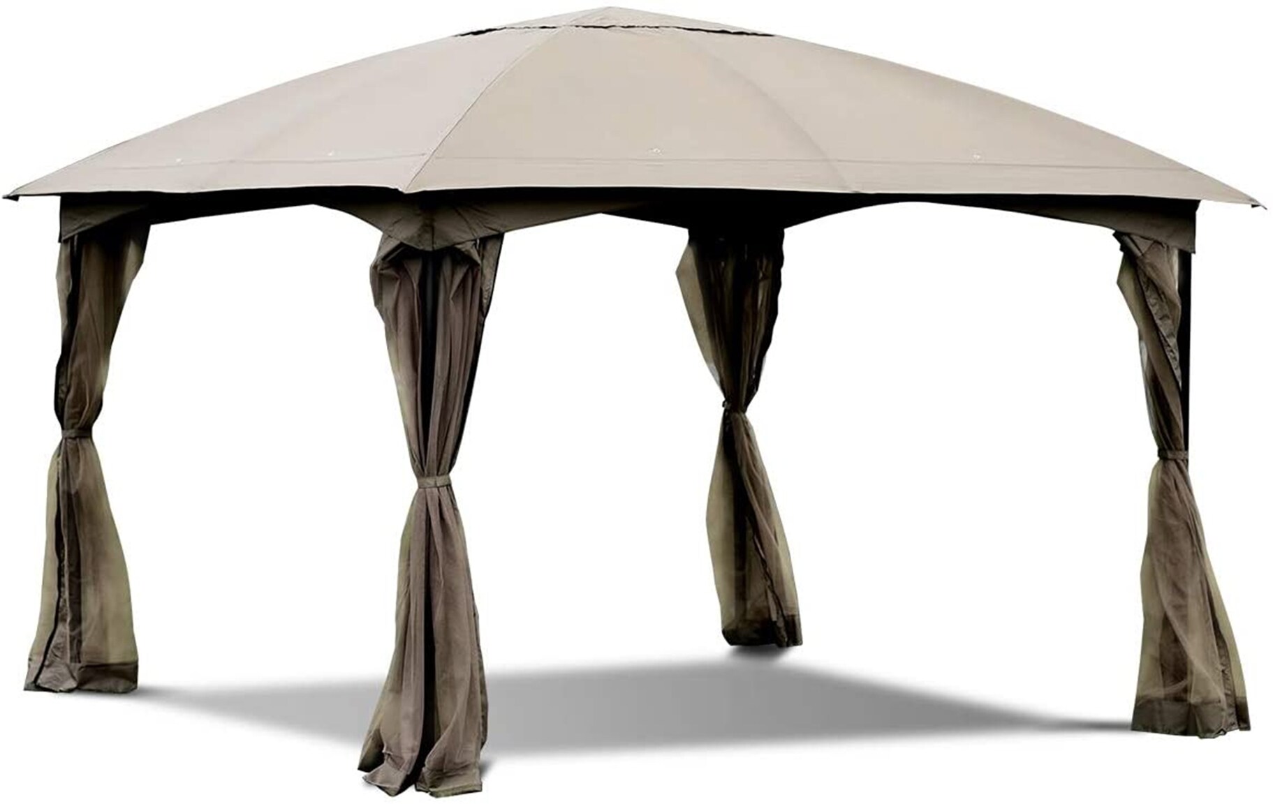 Mondawe 00-HY 11.5' x 11.5' Fully Enclosed Outdoor Gazebo with Removable 4 Walls