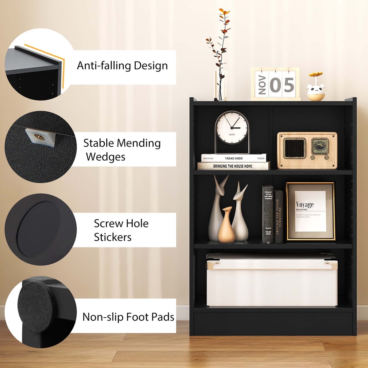 Costway CB10458DK bookcases - View #6