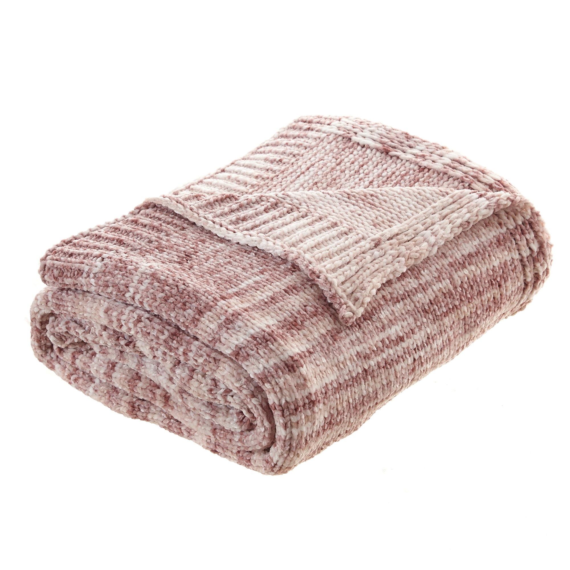 Cozy Tyme T292-20BH-LS Darryl Blush 50-in x 60-in Polyester Throw