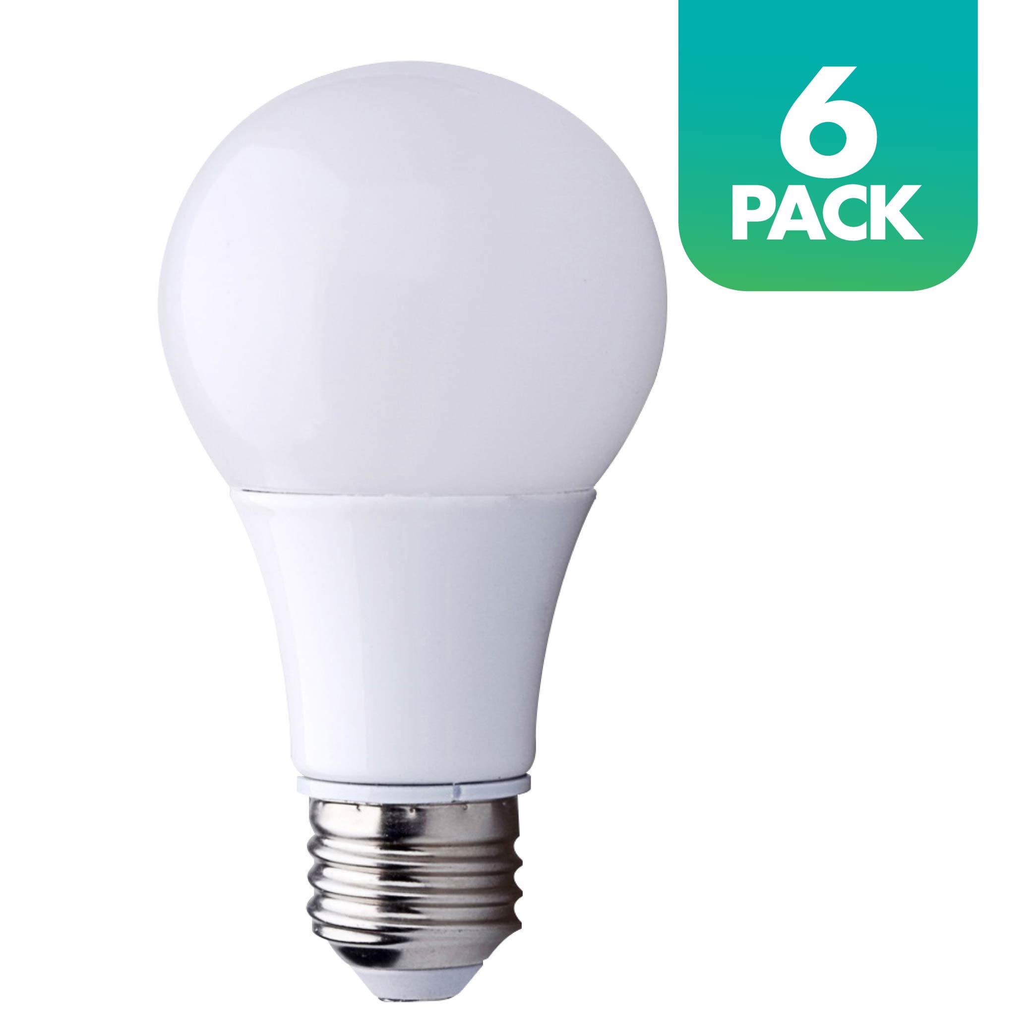 Simply Conserve L12A1927K-JA8-6 Eco-Efficient CA Compliant 75 -Watt EQ A19 Soft white Medium base (E-26) Dimmable LED General purpose Light Bulb 6 -Pack