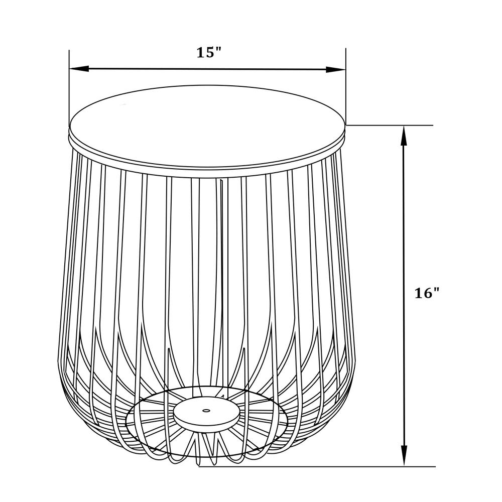 Leisuremod RTBL-15BL End-Tables - View #2