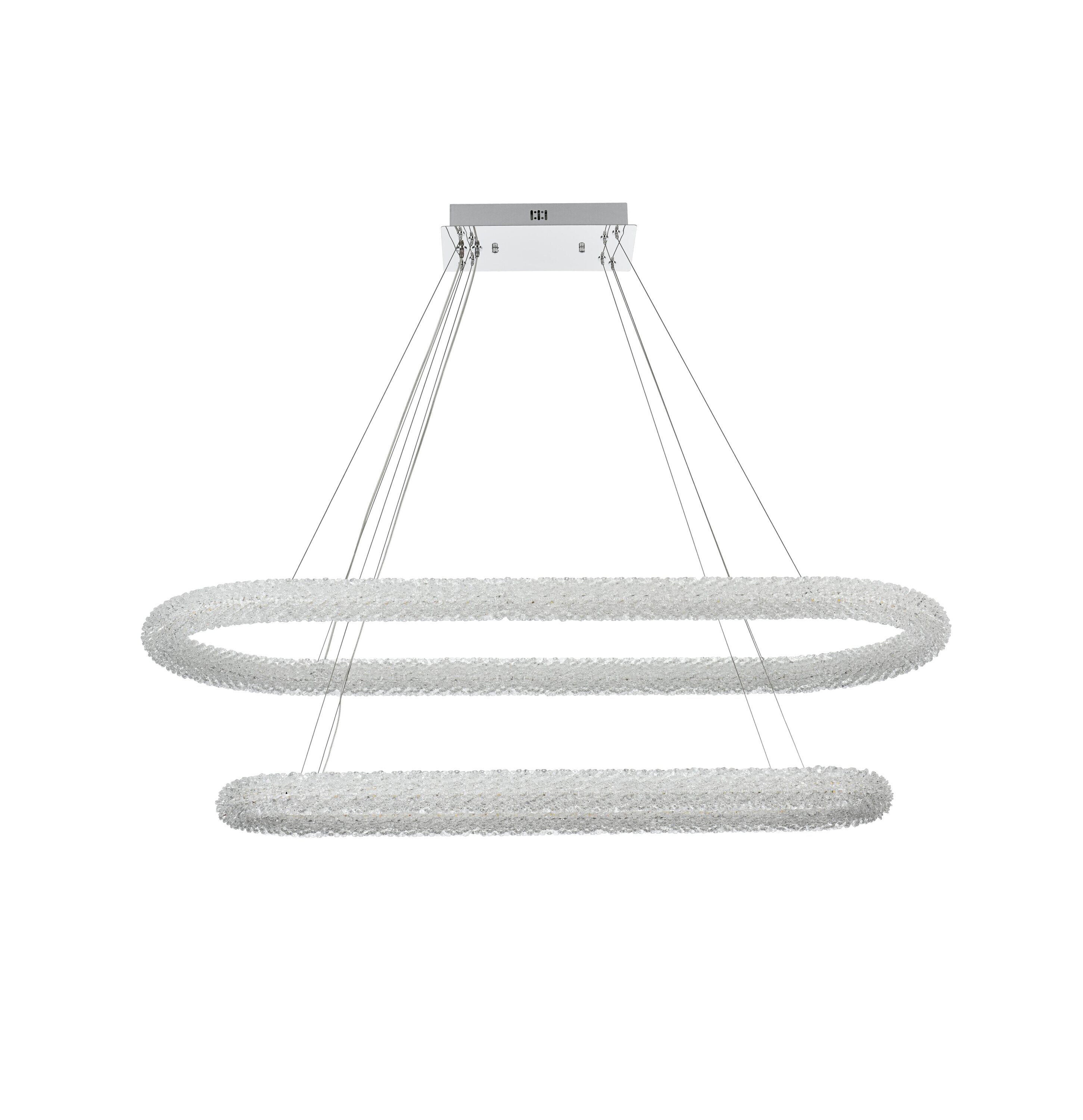 Serephina Satin Gold 16-Light Crystal Chandelier