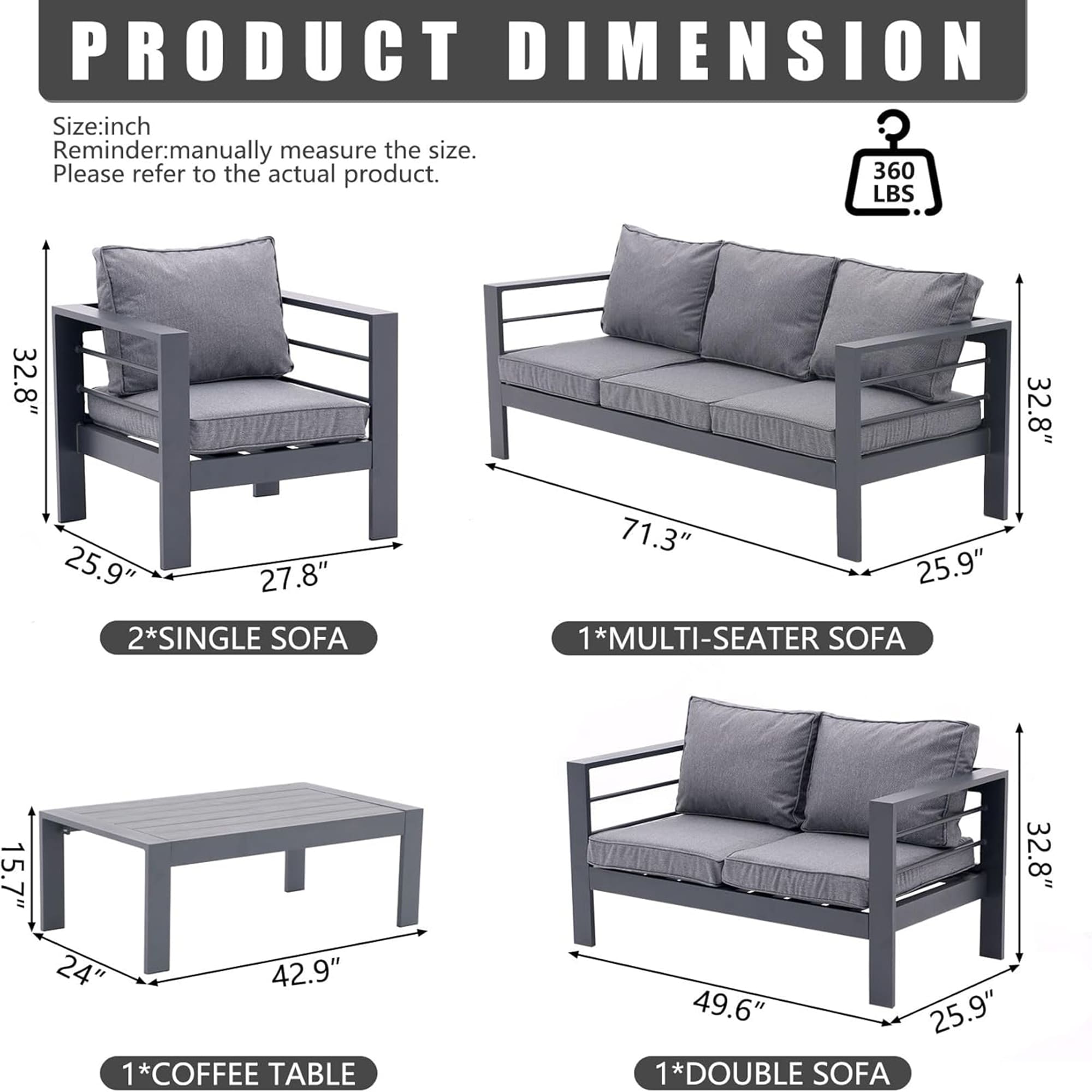 Mondawe MD-990-200 Patio-Conversation-Sets - View #7