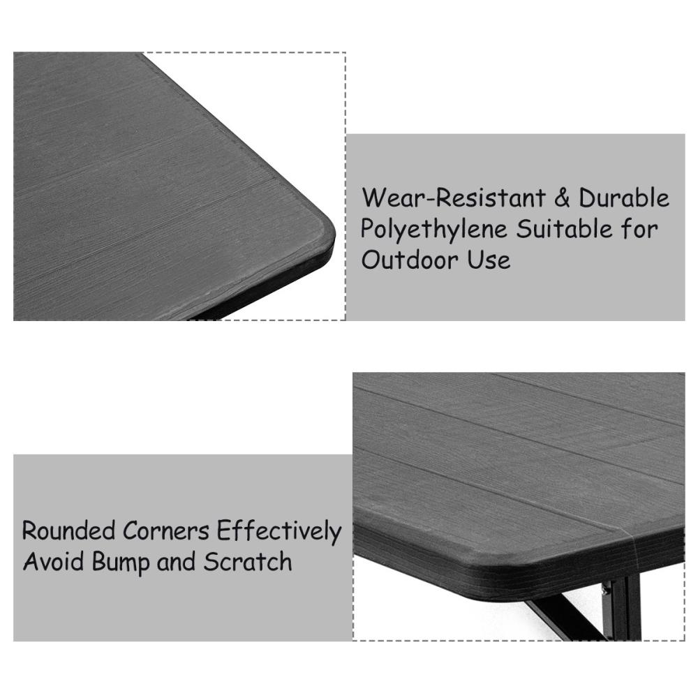 Clihome CWCH-OP3499BK Picnic-Tables - View #7