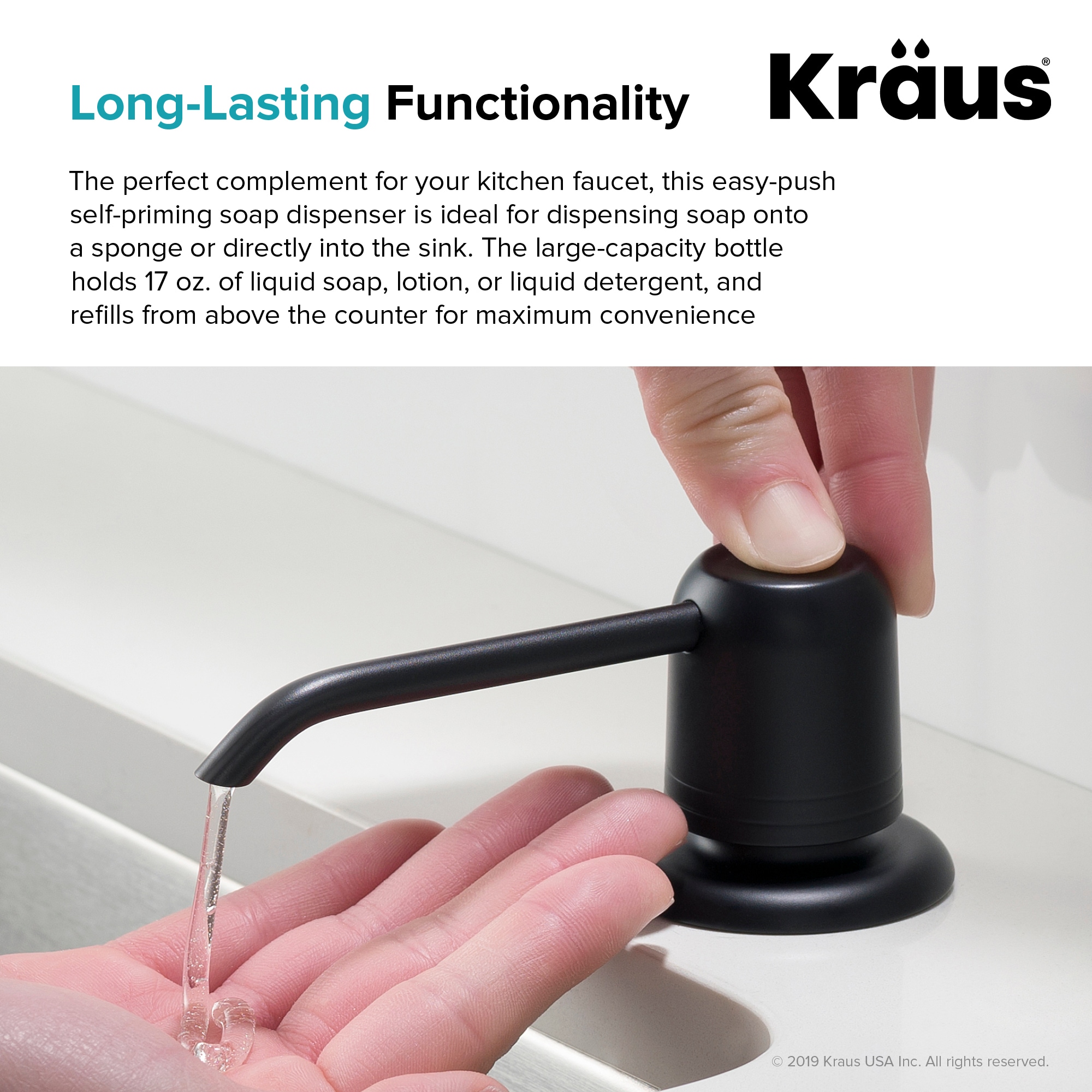 Kraus KSD-32MB Soap-Lotion-Dispensers - View #6