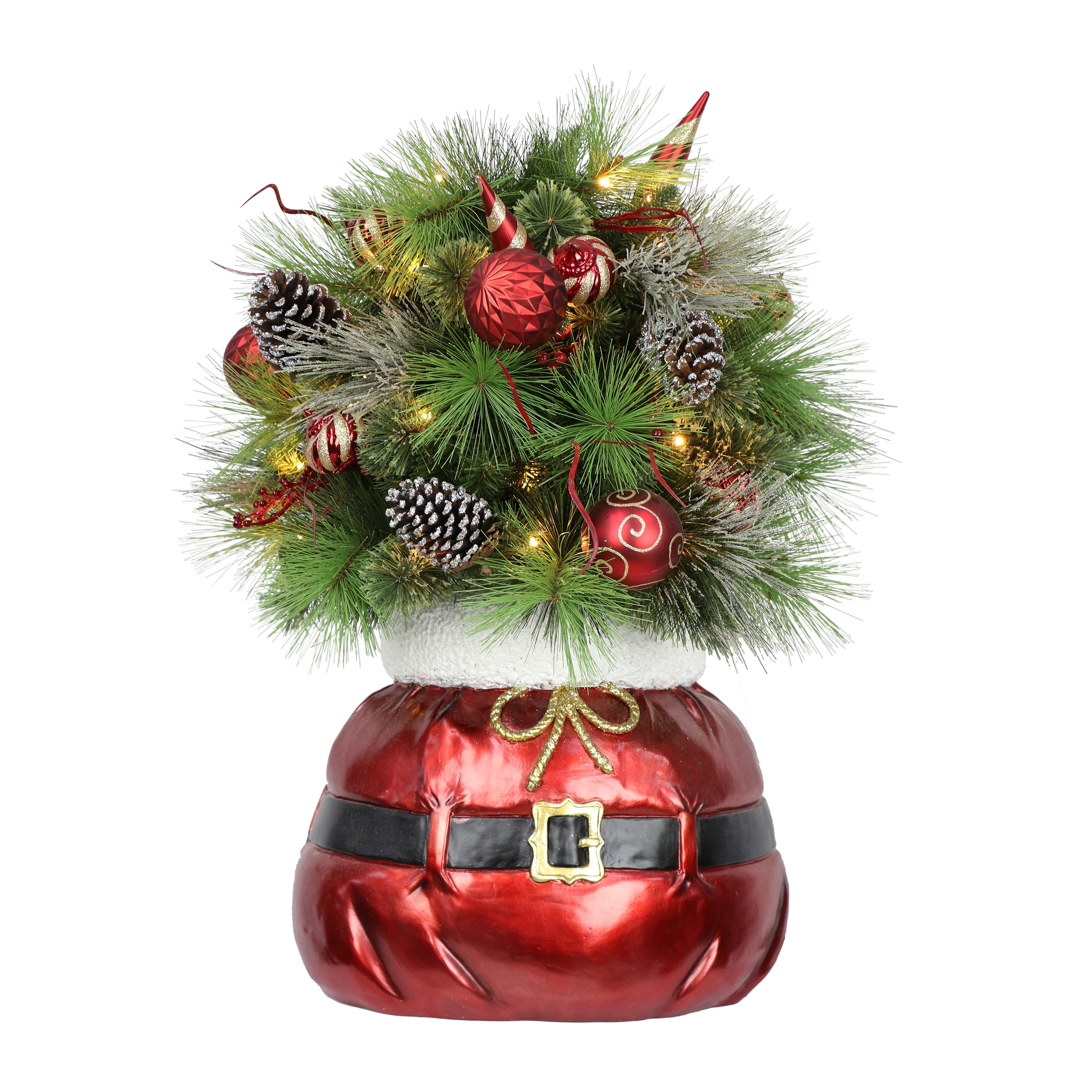 Puleo International DE1787LA 3-Feet Pre-lit Artificial Christmas Tree with White LED Lights