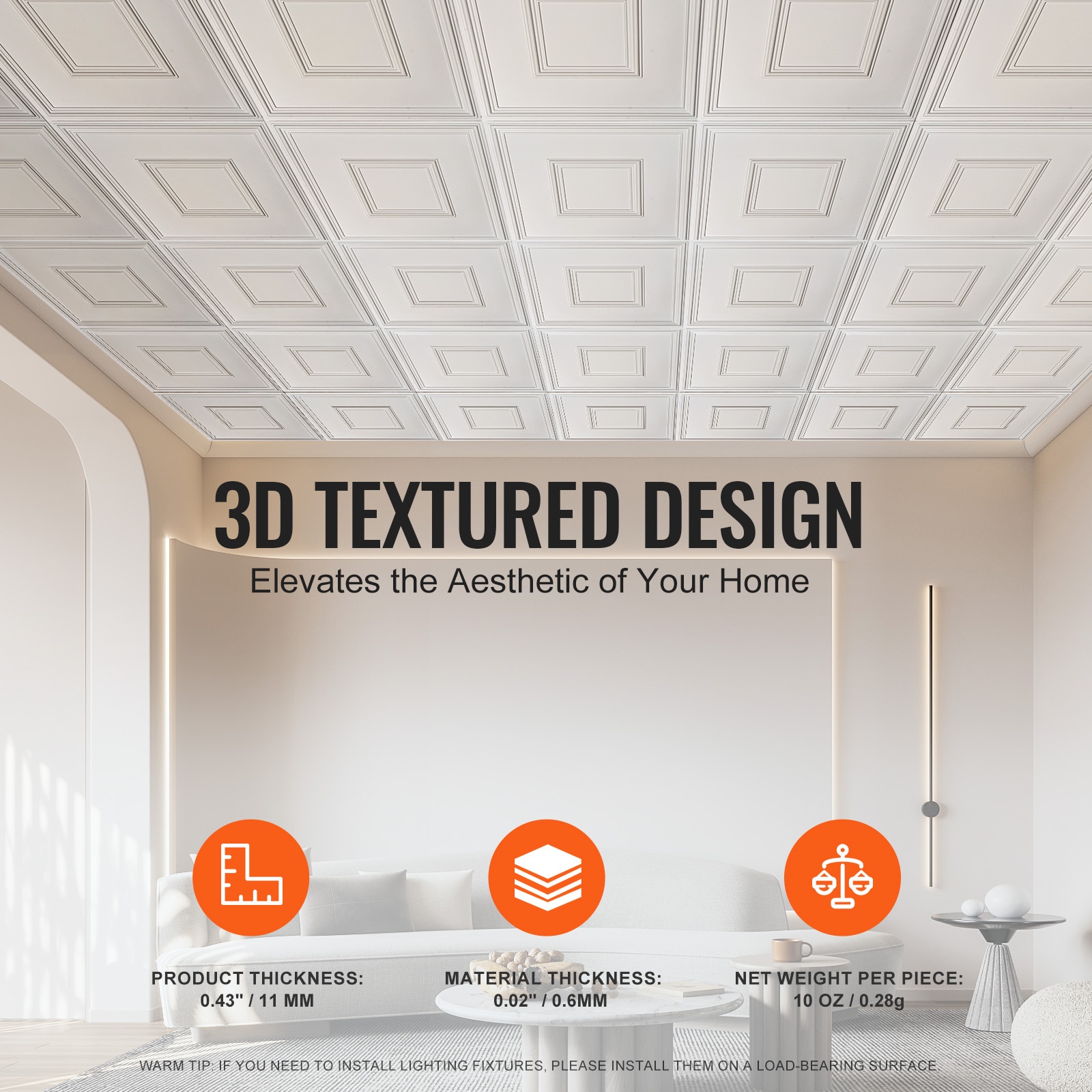 VEVOR SCTHBZPVCB1206081V0 Ceiling-Tile - View #4