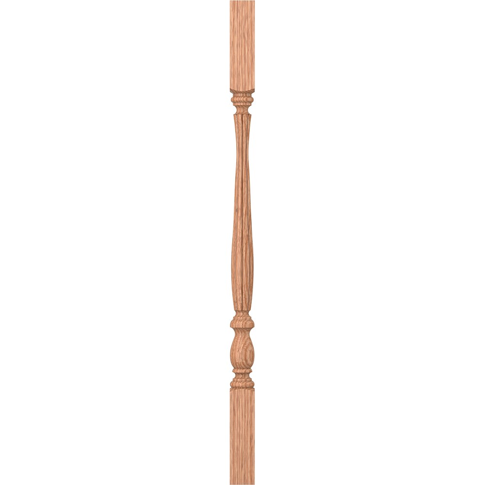 L.J. Smith Stair Systems LJB-2905-O 34 34-in x 1.75-in Unfinished Red Oak Square Top Stair Baluster