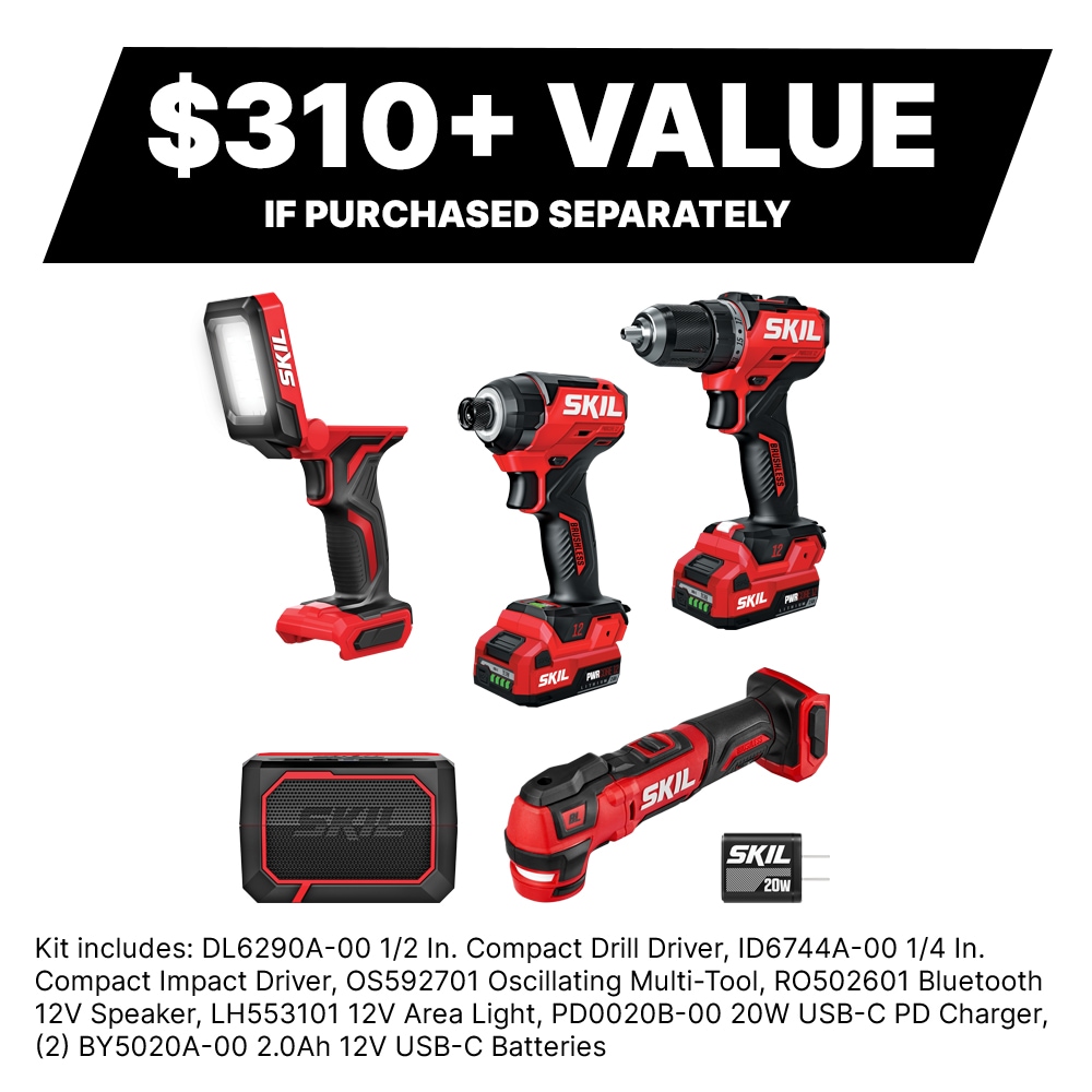 SKIL PWRCore 12 12-Volt 2 Amp-Hour Lithium Power Tool Battery