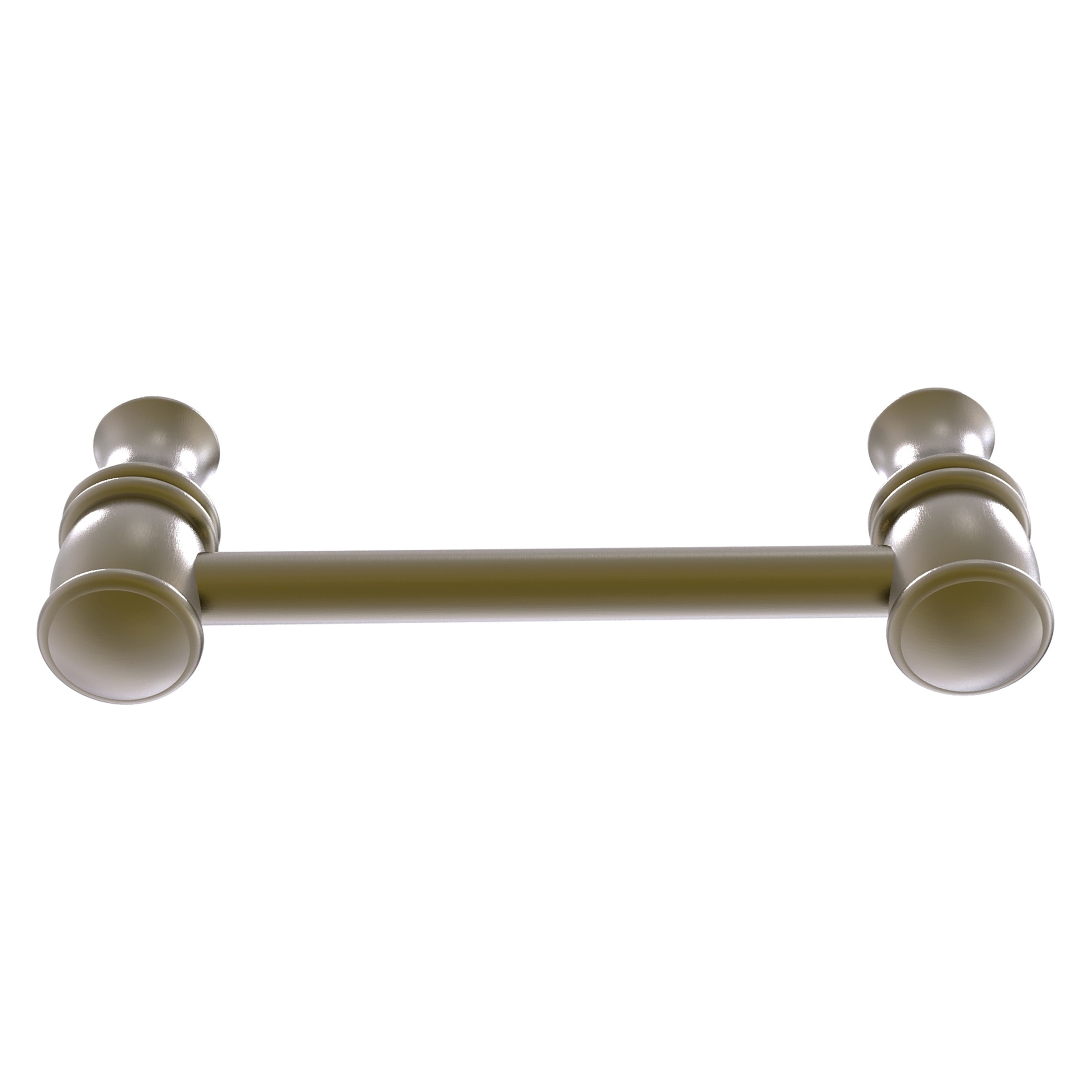 Allied Brass CL-30-4-ABR Carolina 4-in , 102mm Center to Center Antique Brass Dual Mount Cylindrical Bar For Use on Appliances Drawer Pulls