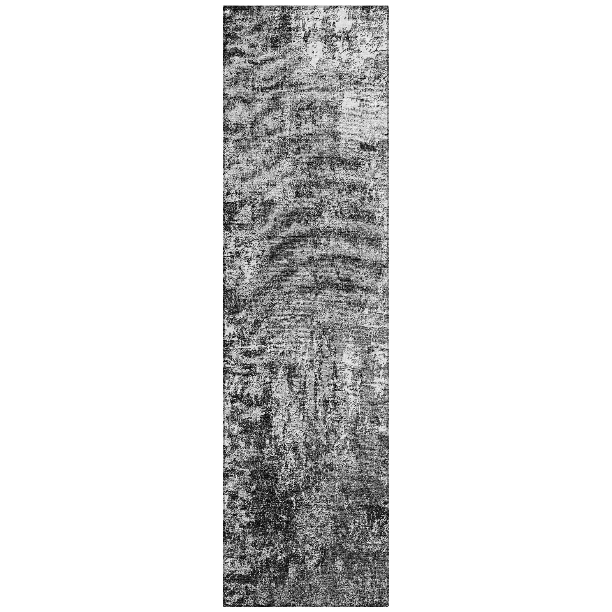 Addison Rugs ACN718GY2X8 Chantille ACN718GY 2 x 7 (ft) Polyester Gray Rectangular Indoor/Outdoor Geometric Machine washable Area rug