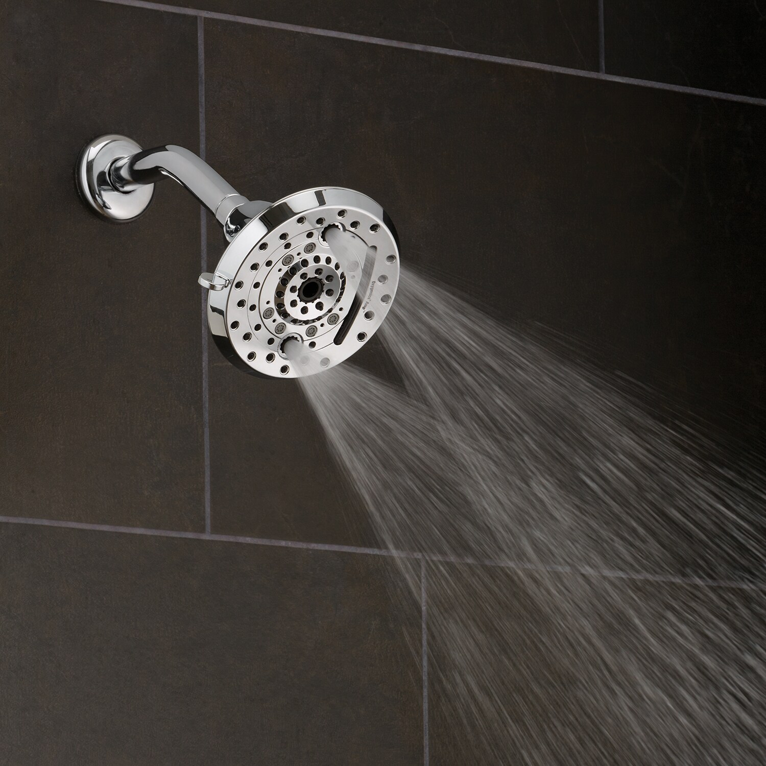 Amp Polished Chrome 5-Inch Wall Mounted Shower Head