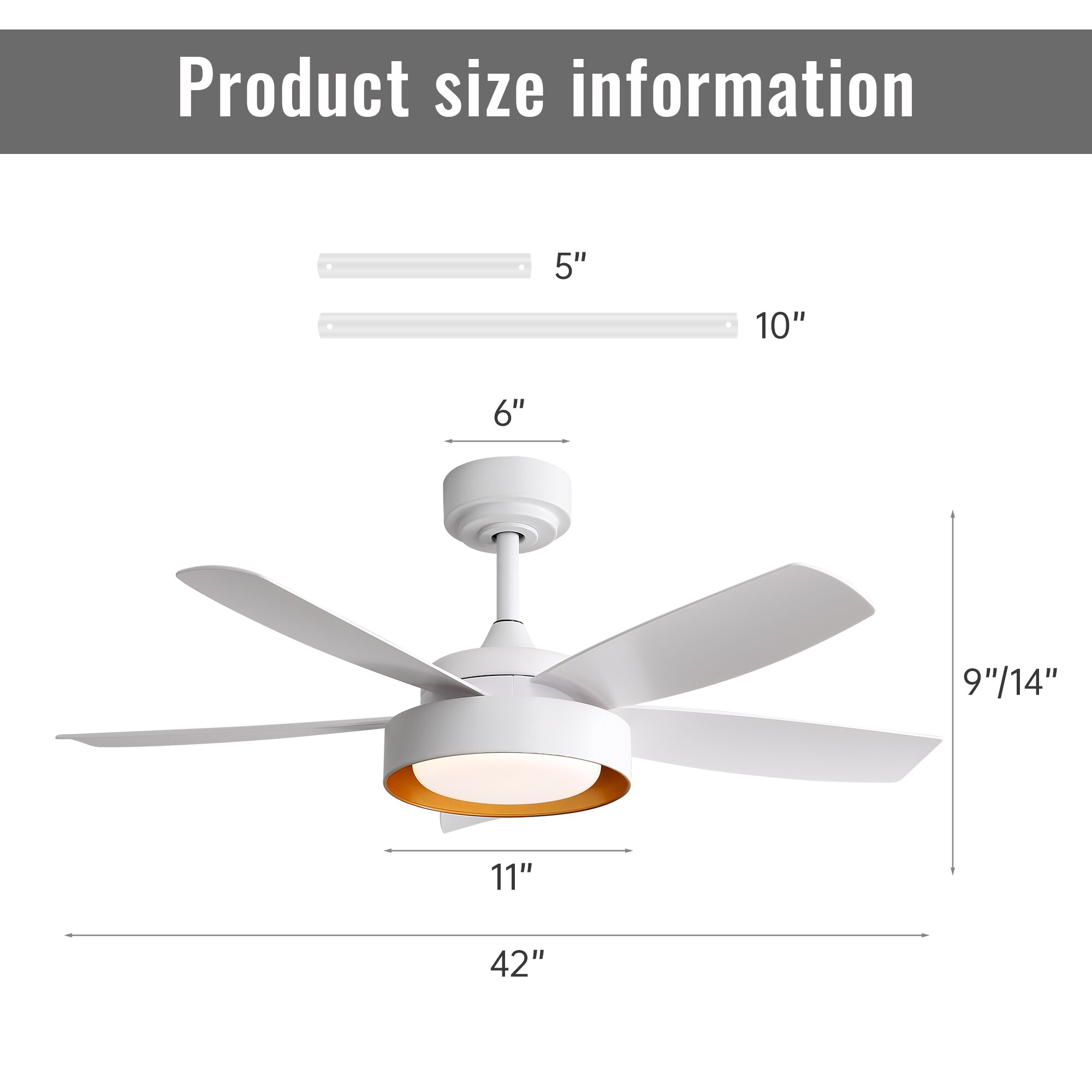 Sofucor LS-42K031-WH-ABS-WH Ceiling-Fans - View #8