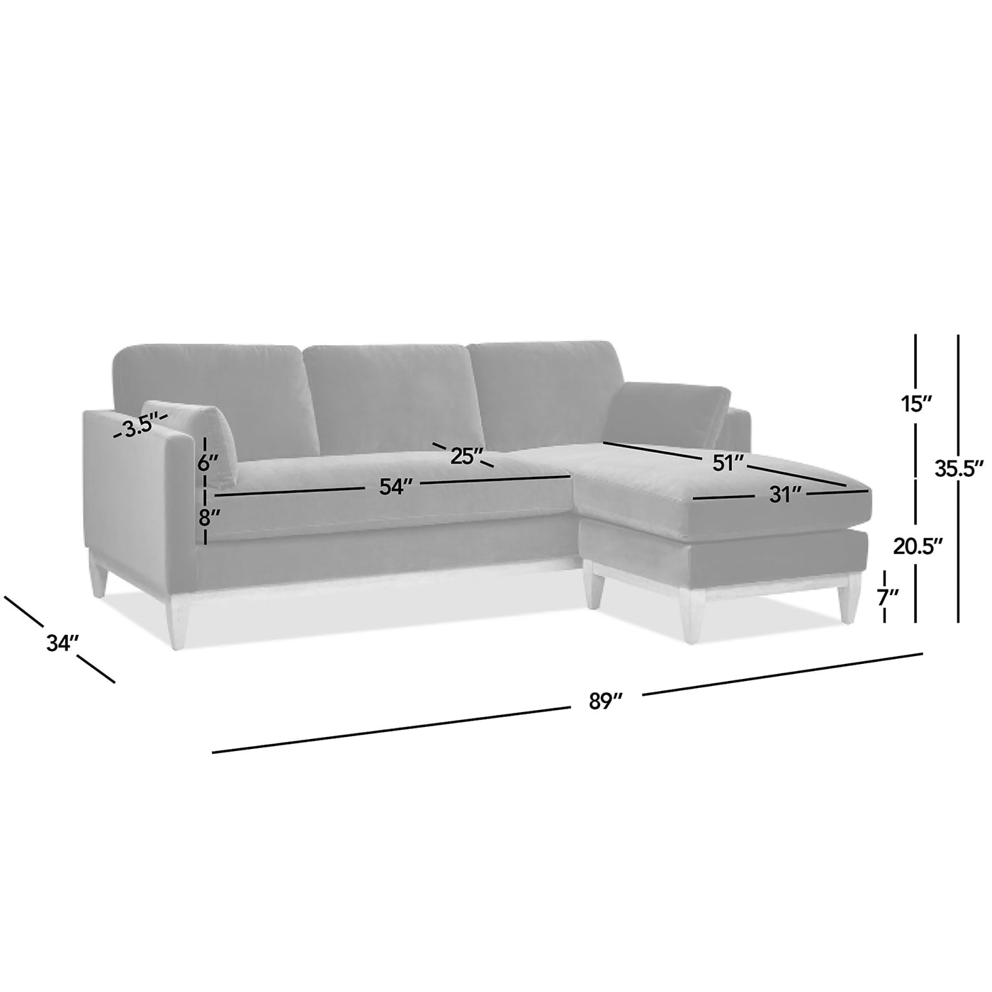Jennifer Taylor Home LV036-66110 Sofas-Loveseats - View #11