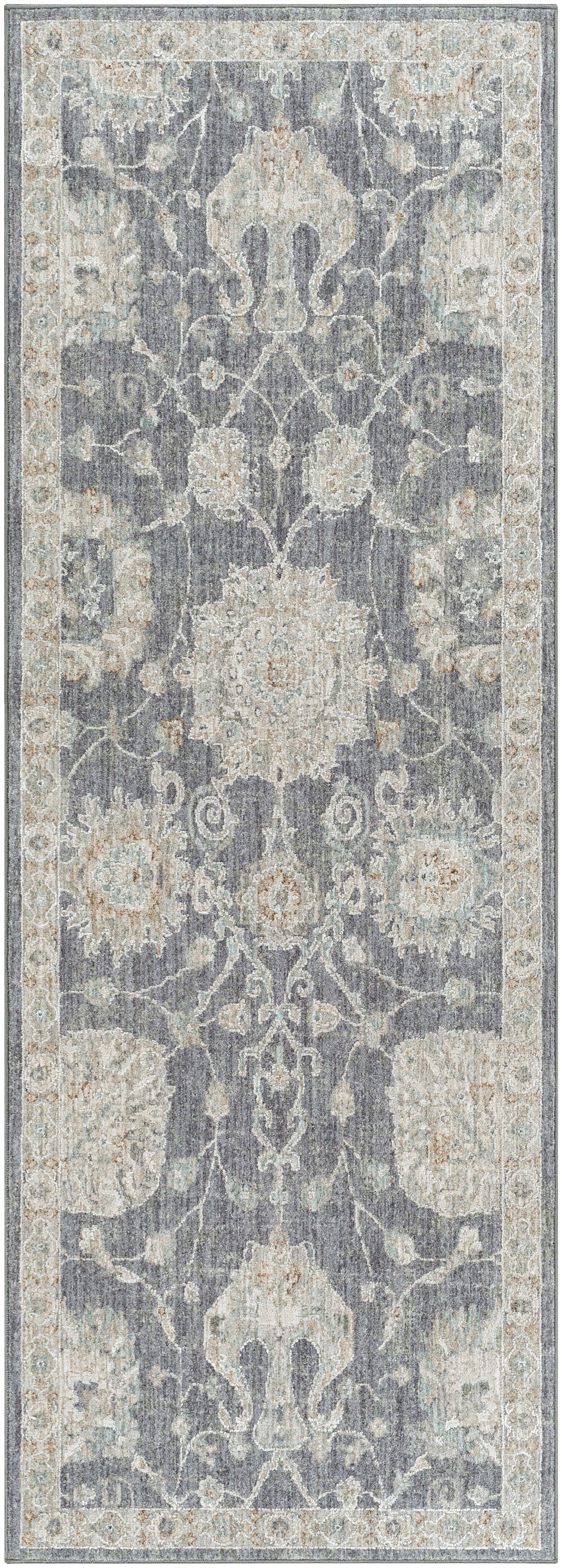 Surya Avant Garde 3 X 4 (ft) Medium Grey Indoor Medallion Oriental Area Rug  in the Rugs department at