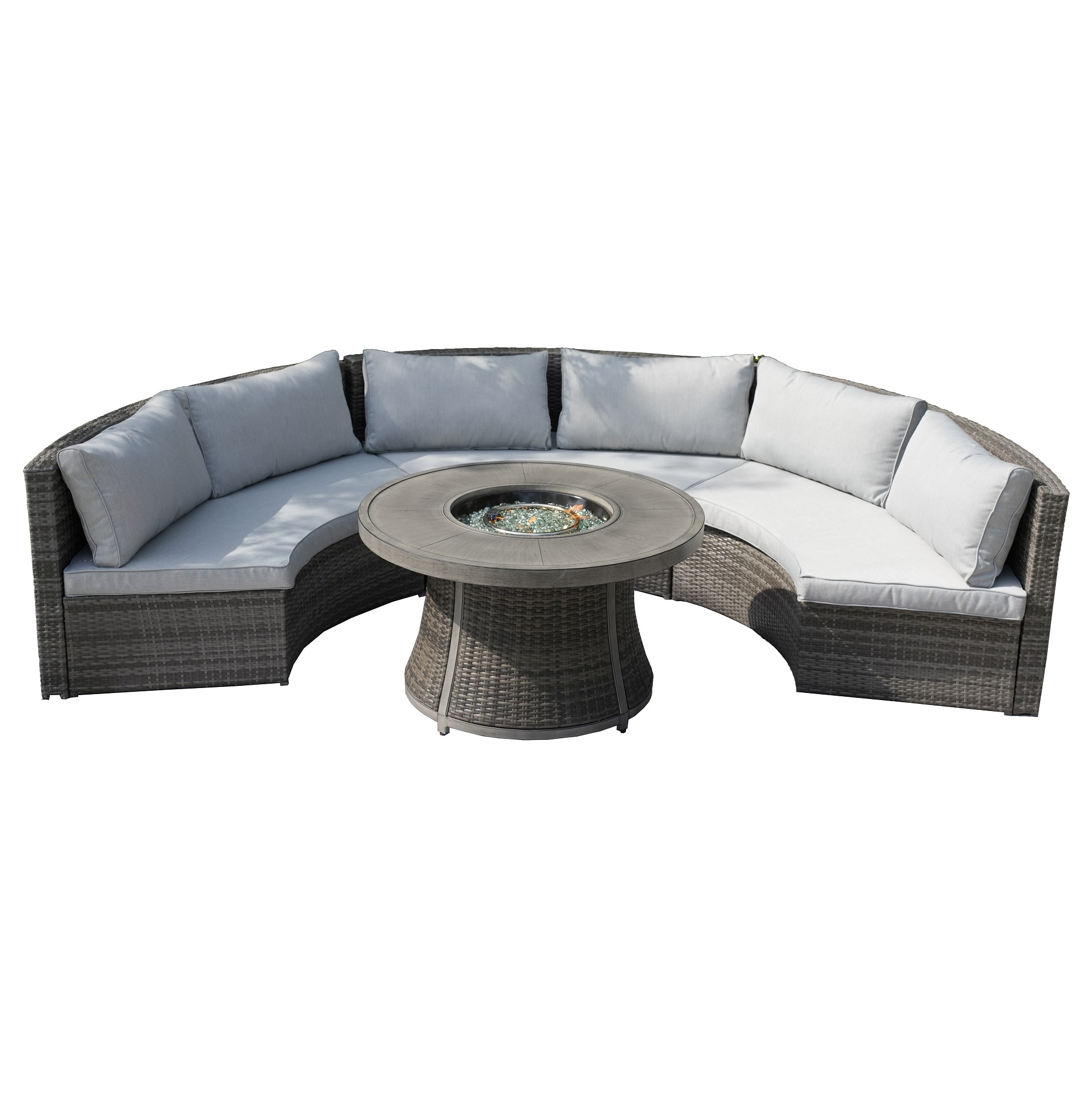 Moda Furnishings G3R-1205B-GR Patio-Conversation-Sets - View #2
