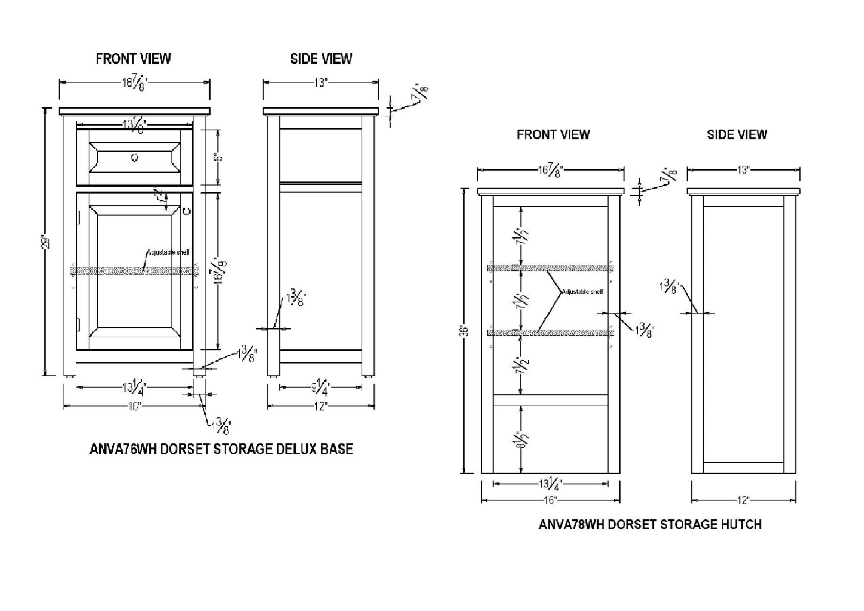 Alaterre Furniture ANVA7678WH Linen-Cabinets - View #9