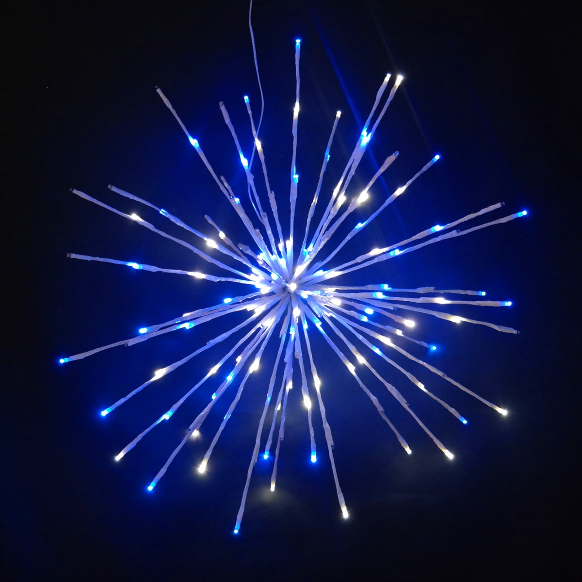 Holidynamics Holiday Lighting Solut 66401 PWBL 24.0-Inches Hanging Sphere ball Hanging decoration with Multicolor LED Lights