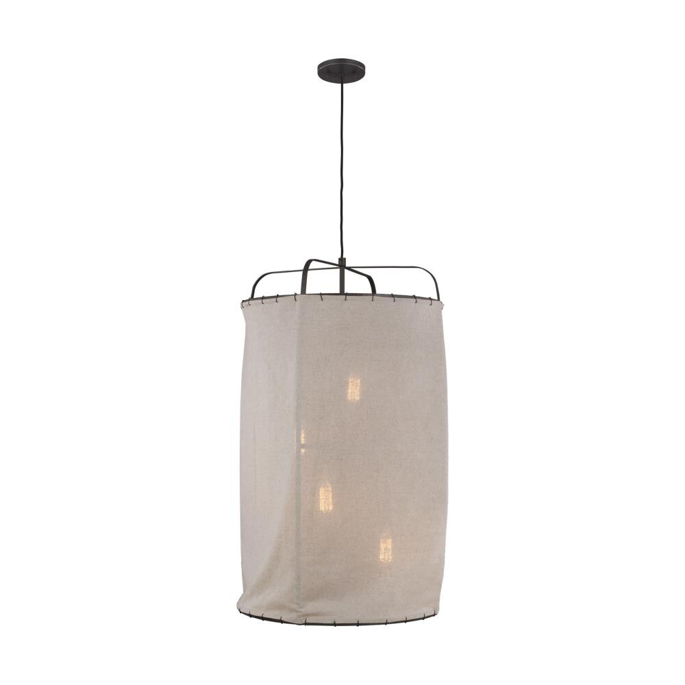 ED by Ellen DeGeneres EP1124AI Dunne 4 -Light Aged Iron Modern/contemporary Cylinder Large Hanging Pendant light