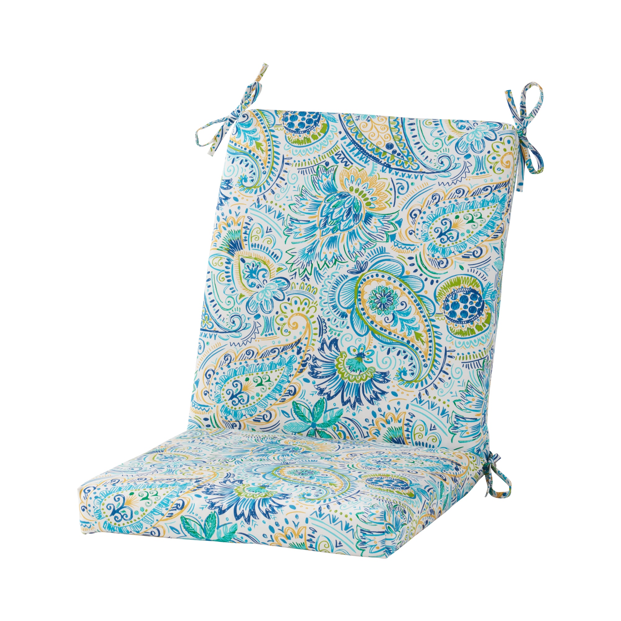 Greendale Home Fashions OP1900-BALTIC 19-in x 20-in Baltic High back patio chair cushion