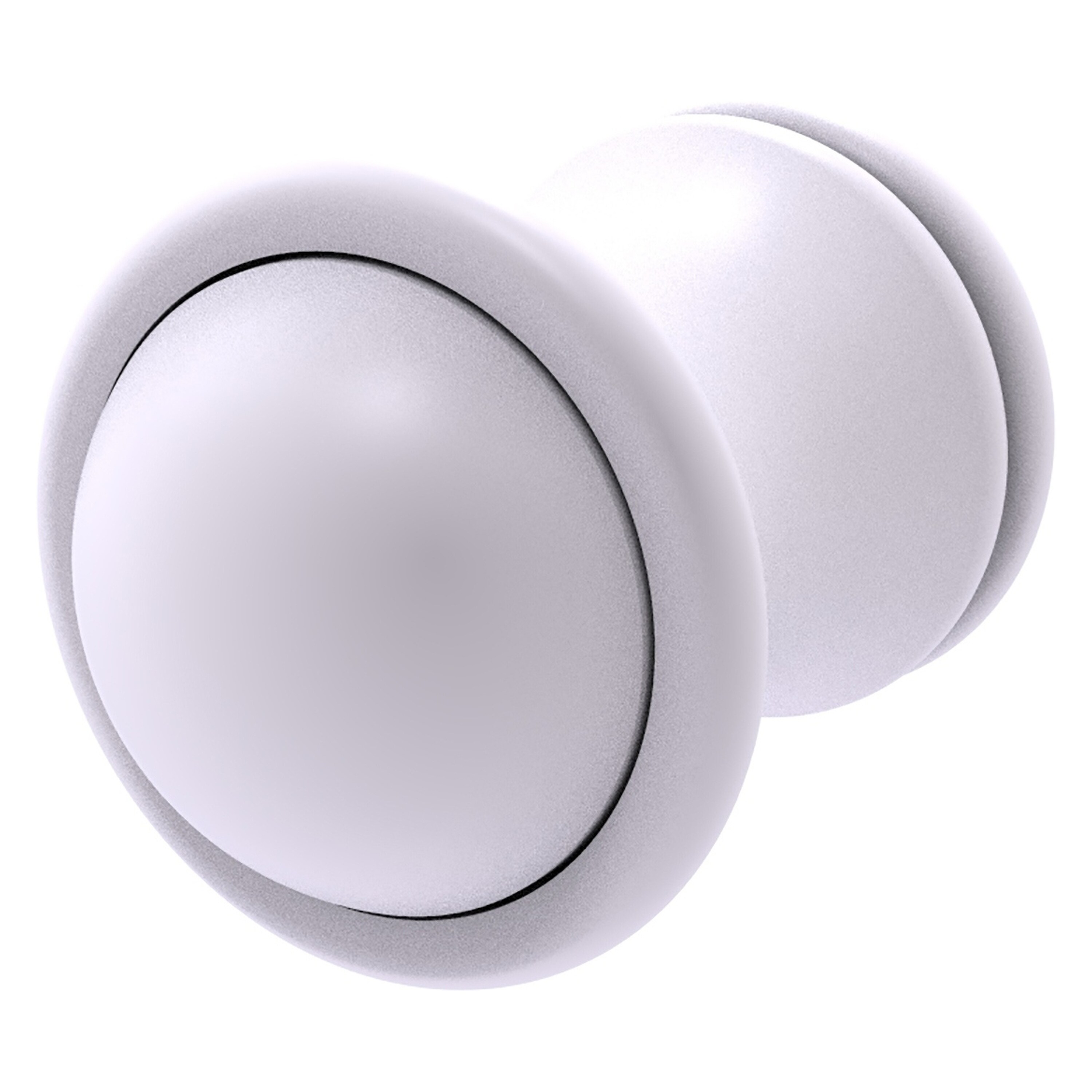 Allied Brass CL-10-WHM Carolina 1-1/2-in Matte White Round Traditional Cabinet Knob