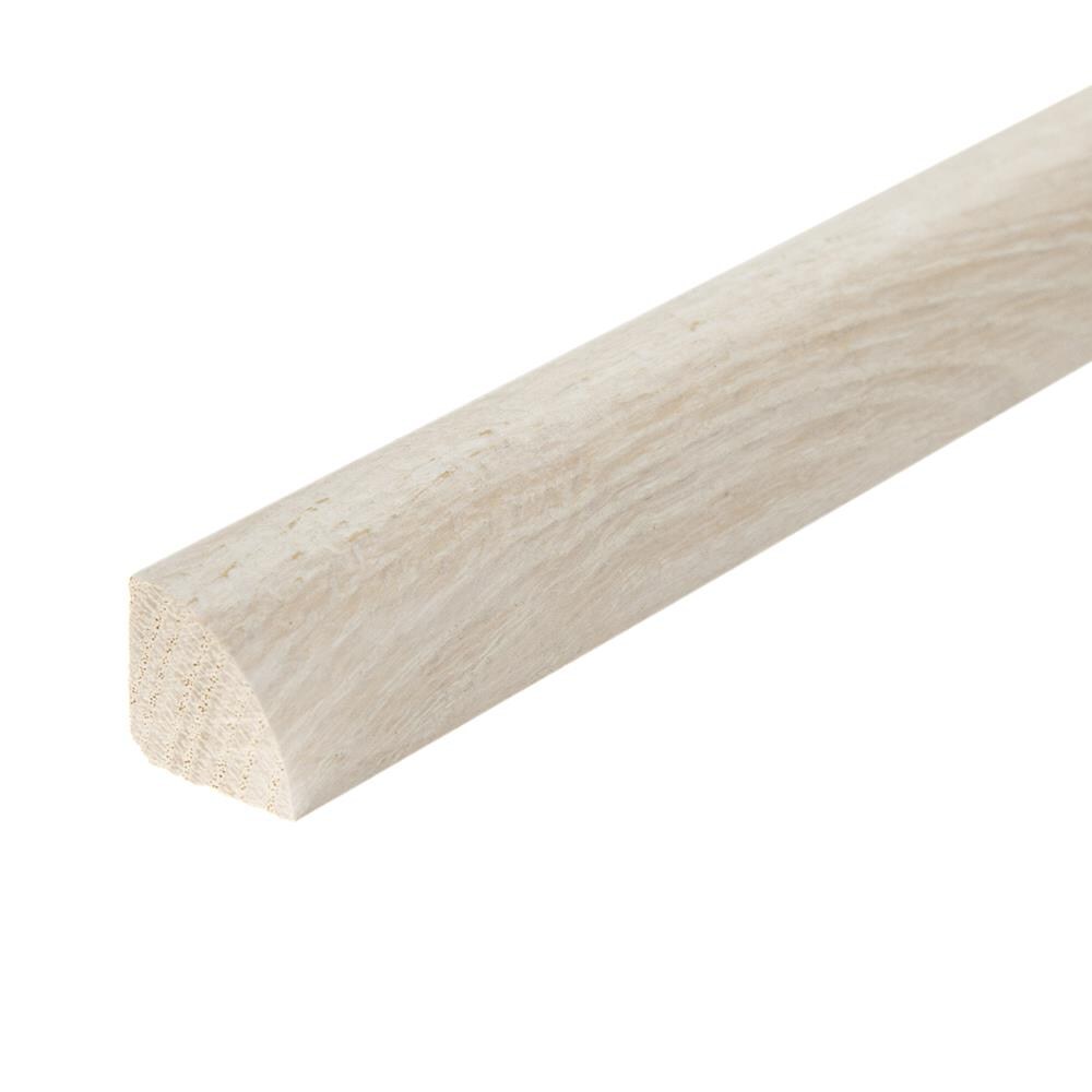Flexco Alabaster 0.75-in T x 0.75-in W x 78-in L Solid Wood Quarter Round