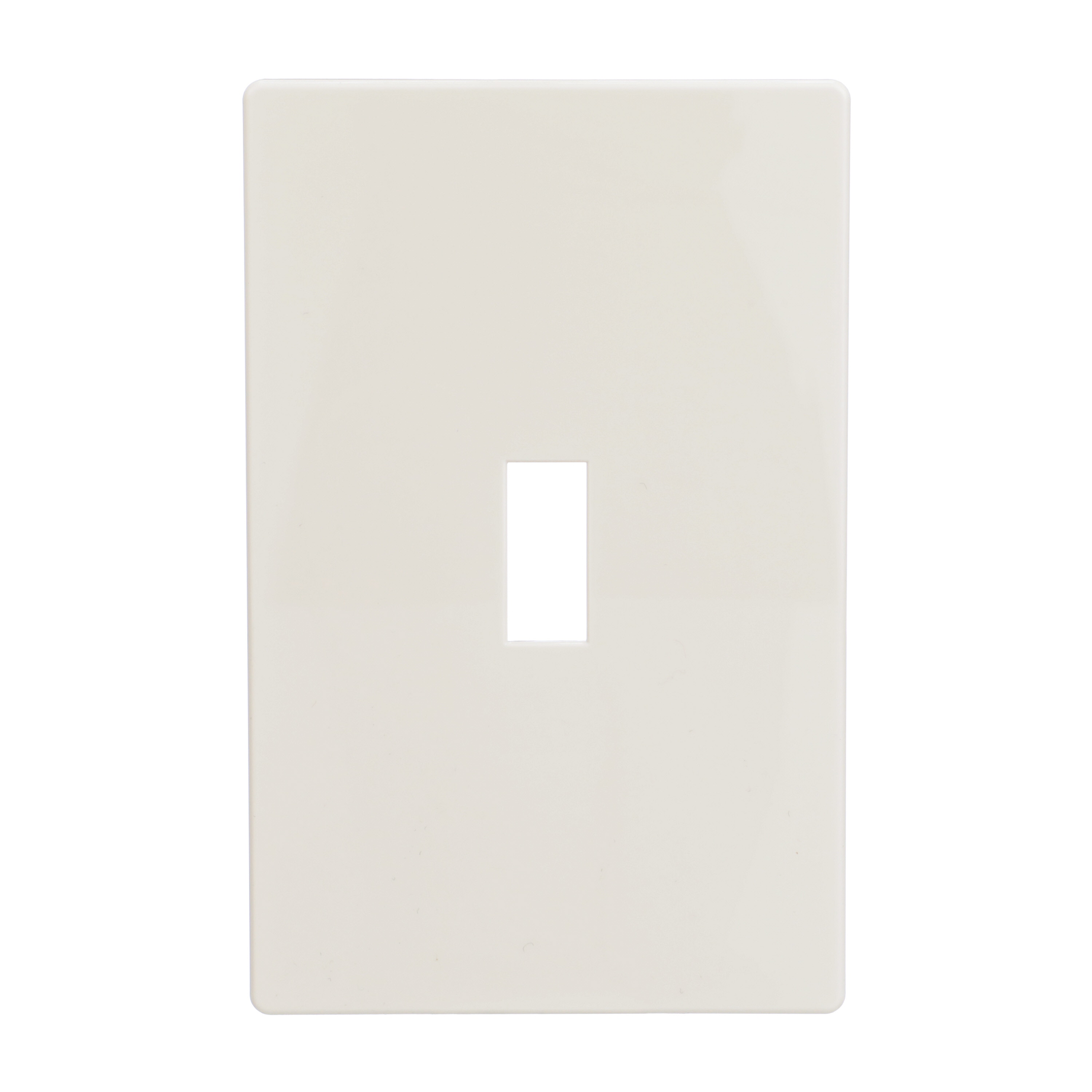 Eaton PJS1LA-F-LW 1 -Gang Midsize Size Light almond Polycarbonate Indoor Screwless Toggle Wall Plate