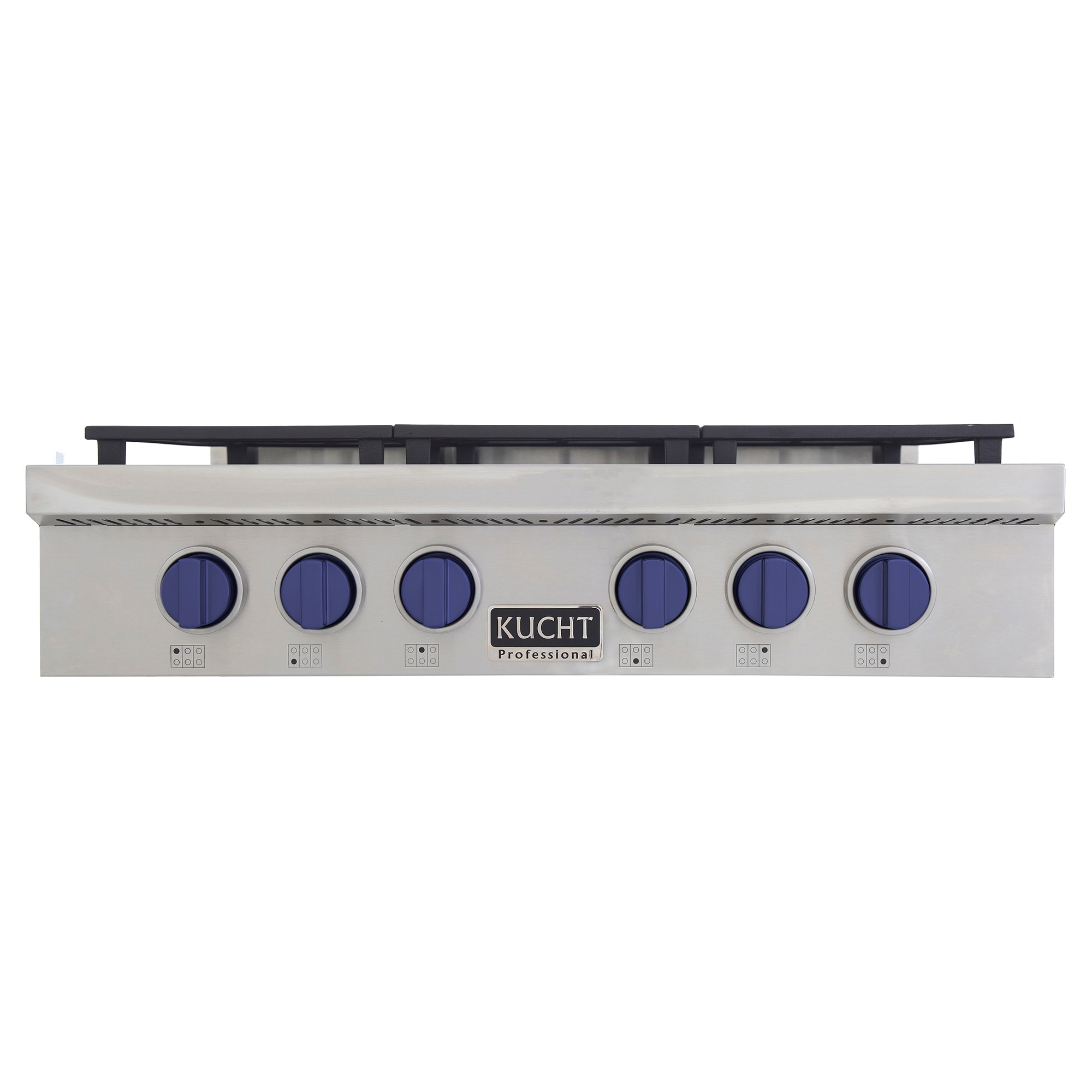 Kucht 36-in 6 Burners Stainless Steel Gas Cooktop KFX369T-B at Lowes.com