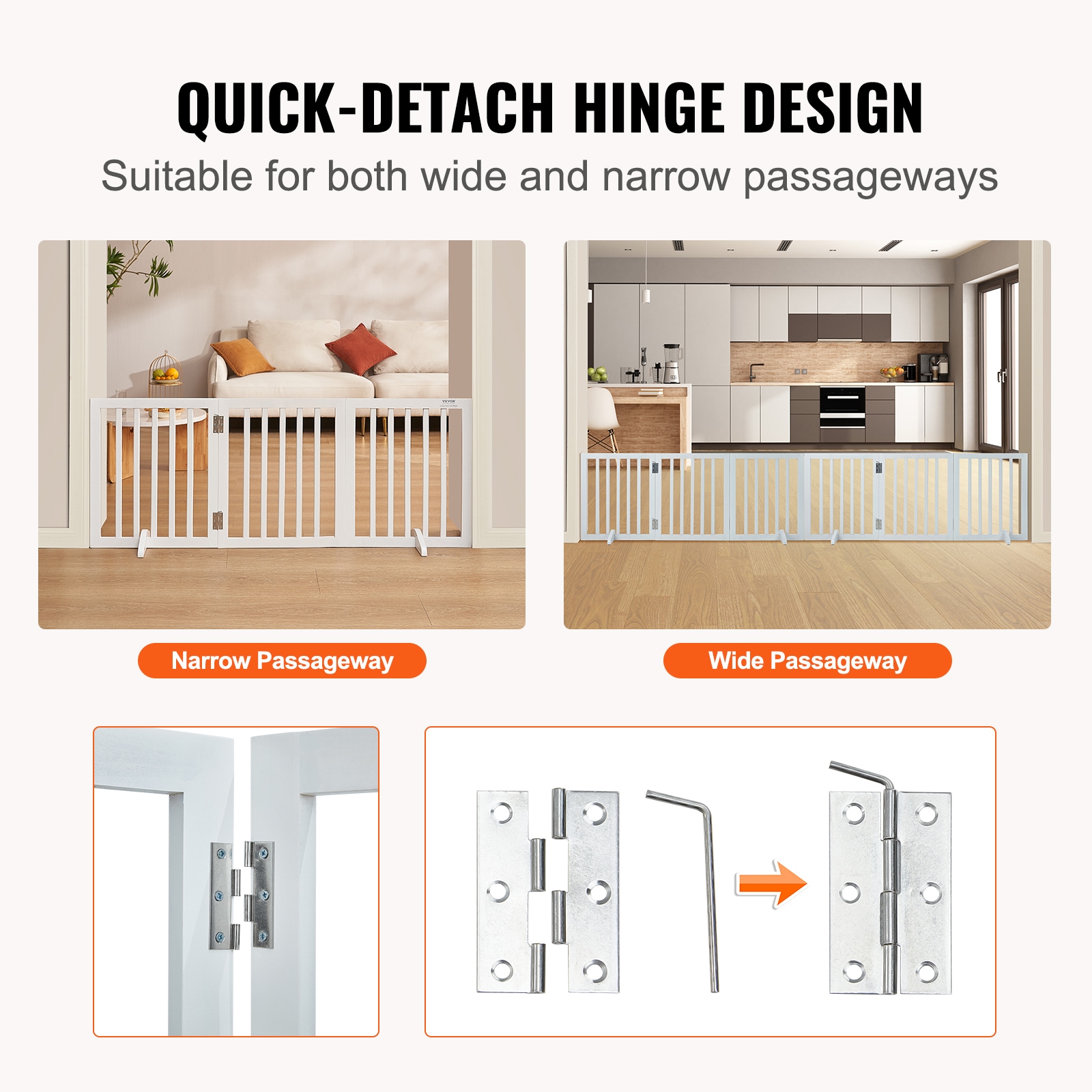 VEVOR SCKZDMZCWMBS00688V0 Pet-Gates - View #3