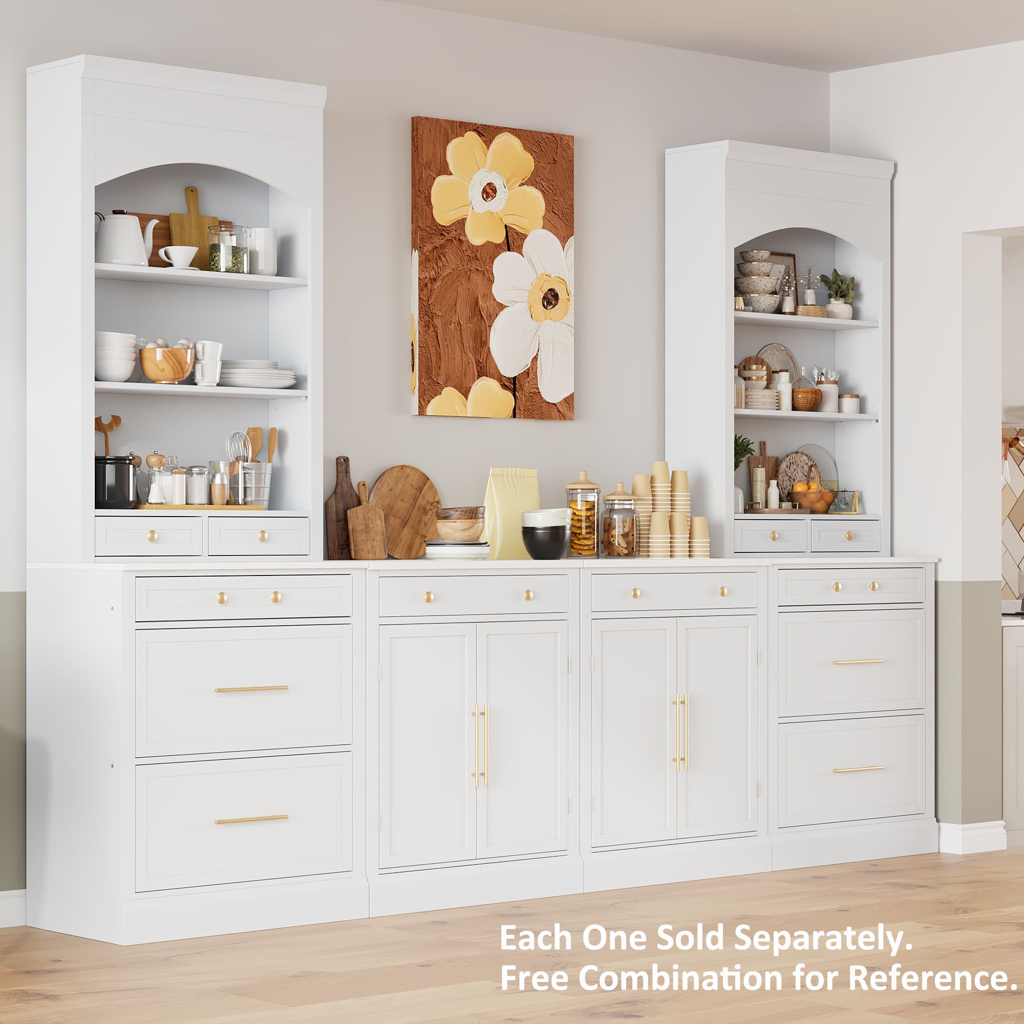SINOFURN SYA010515WT Dining-Kitchen-Storarge - View #7