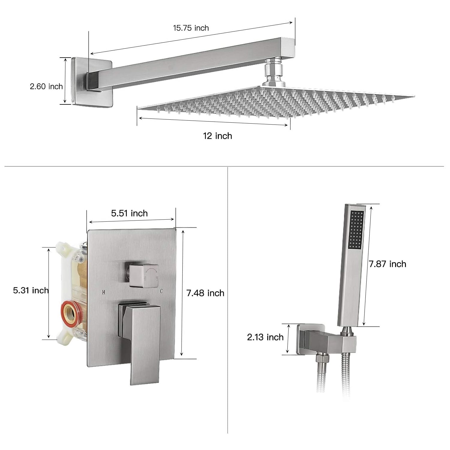 BWE A-95012-N Tub-Shower-Faucets - View #7