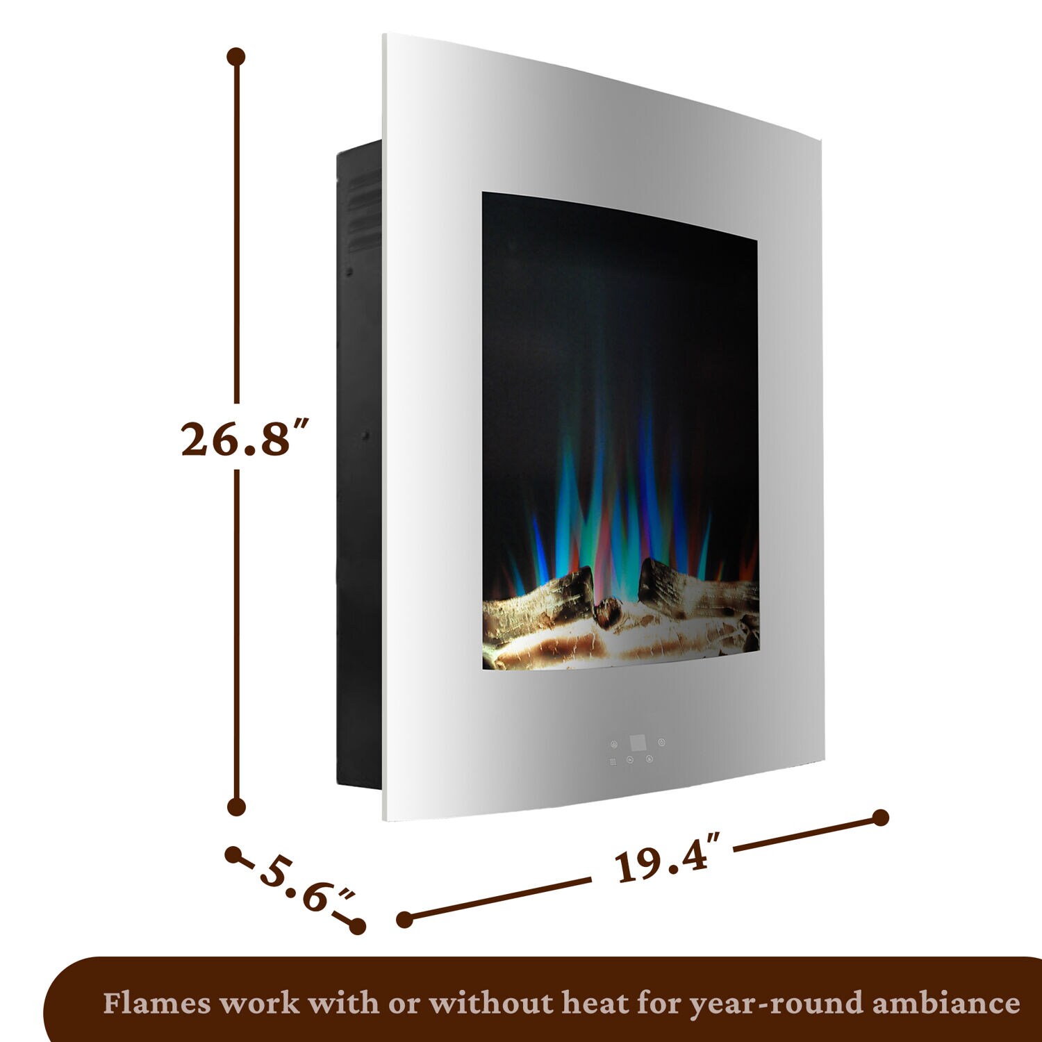 Cambridge CAM19VWMEF-2WHT Electric-Fireplaces - View #4