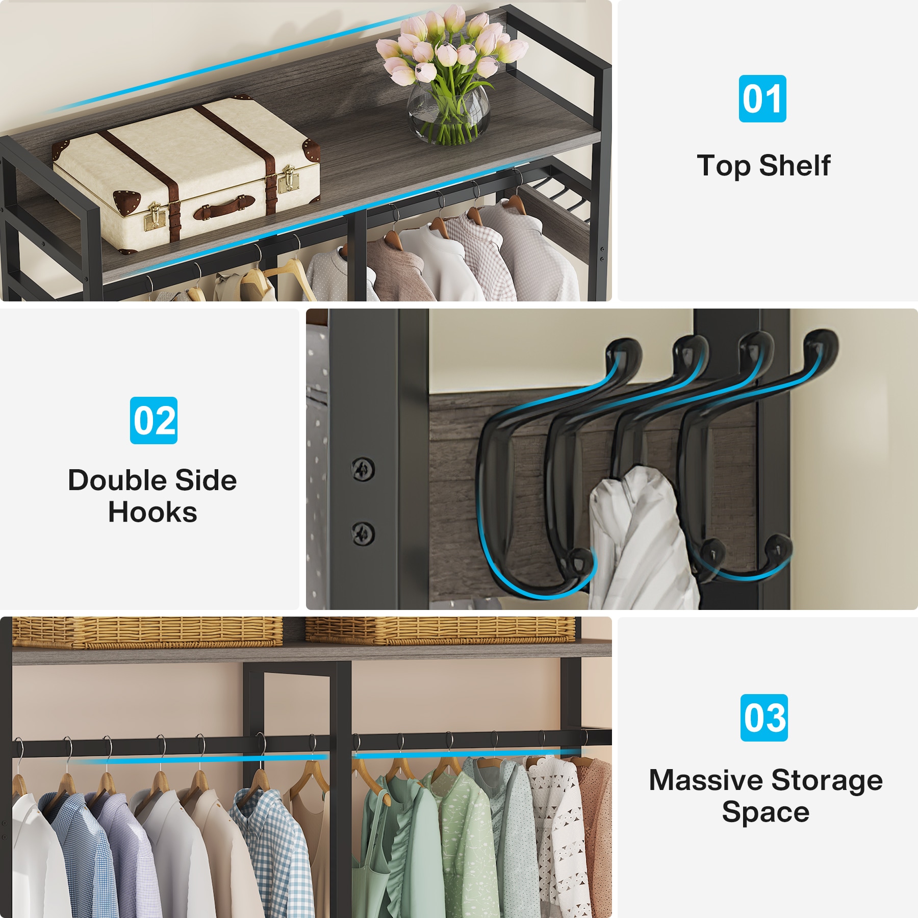LITTLE TREE LWLT-F1898-CLL Garment-Racks - View #7