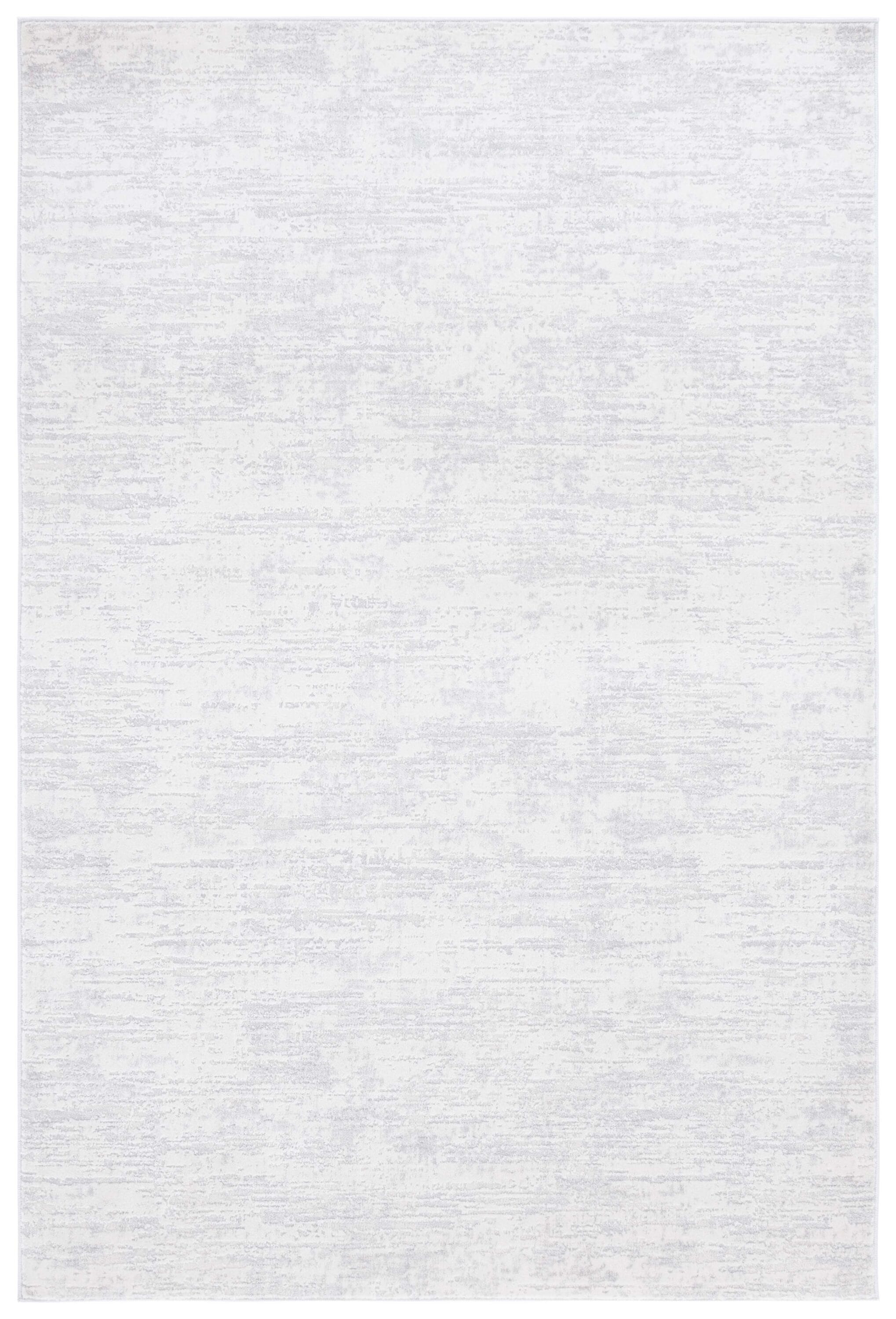 Safavieh HAN104A-5 5 x 8 (ft) Polyester/Polypropylene Ivory/Light Gray Rectangular Indoor Abstract Mid-Century Modern Area rug