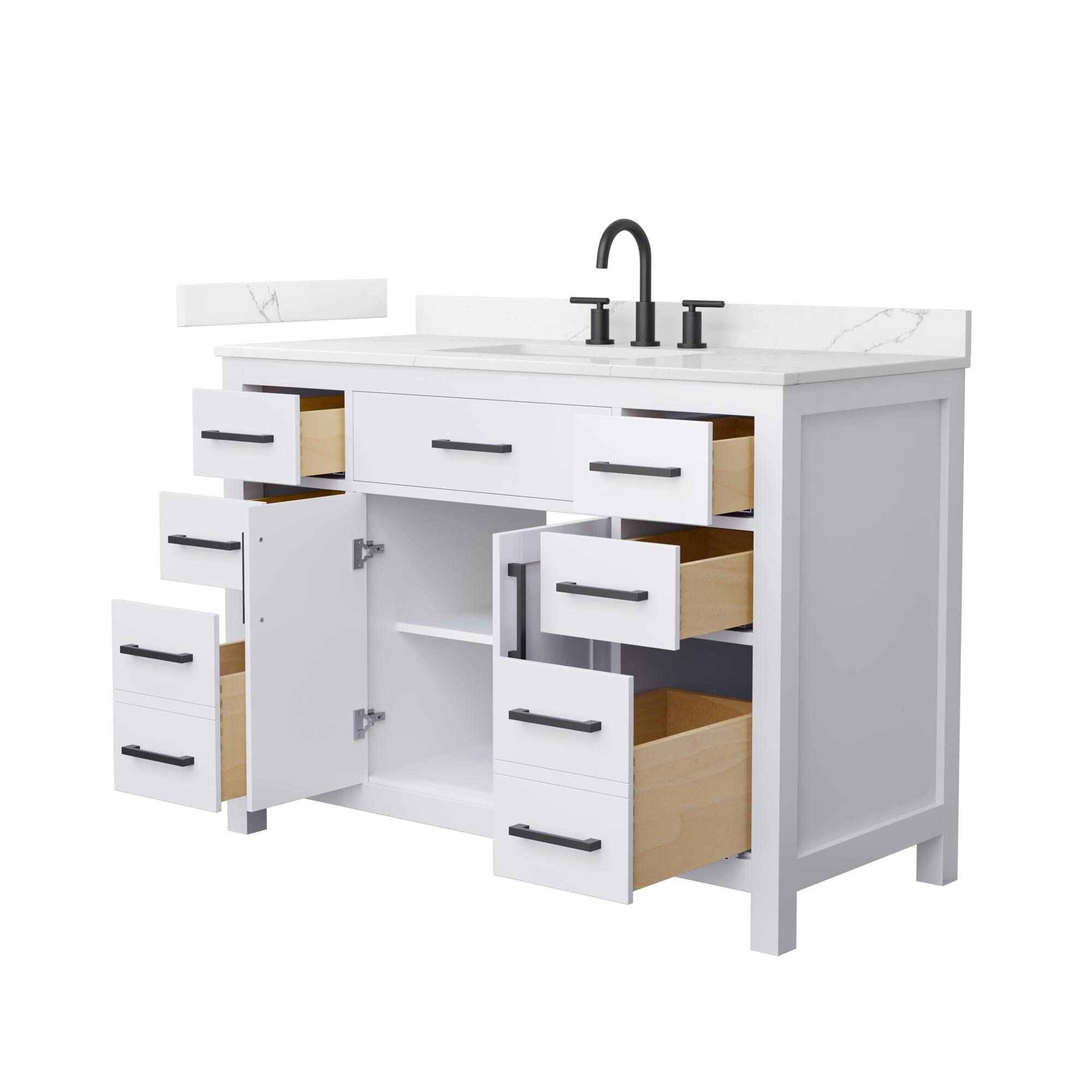 Wyndham Collection WCG242448SWBGTUS3MXX Bath-Vanity-Combo - View #2