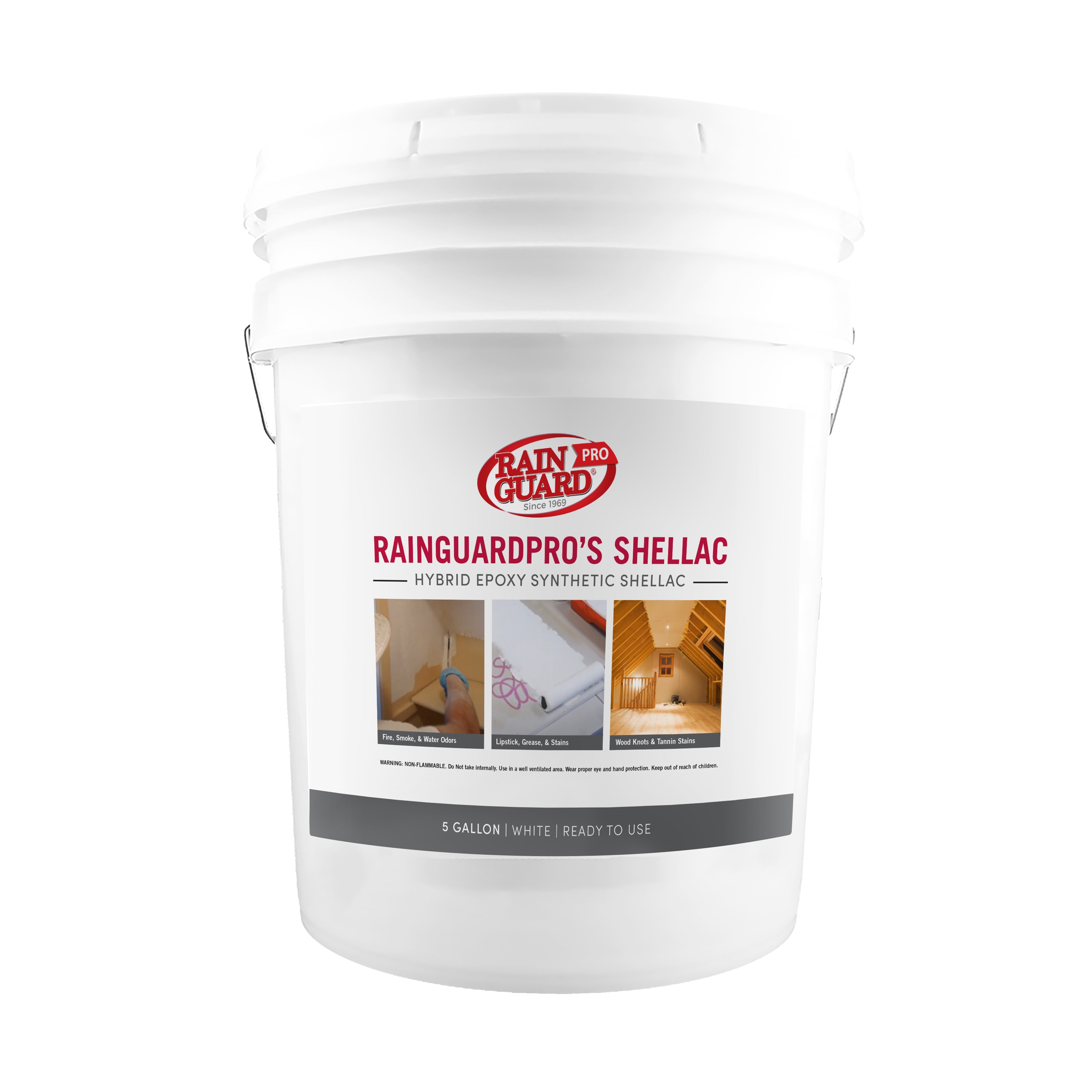 RainguardPro PL-1005 Interior/Exterior High hiding Shellac Wall and Ceiling Primer ( 1-gallon )