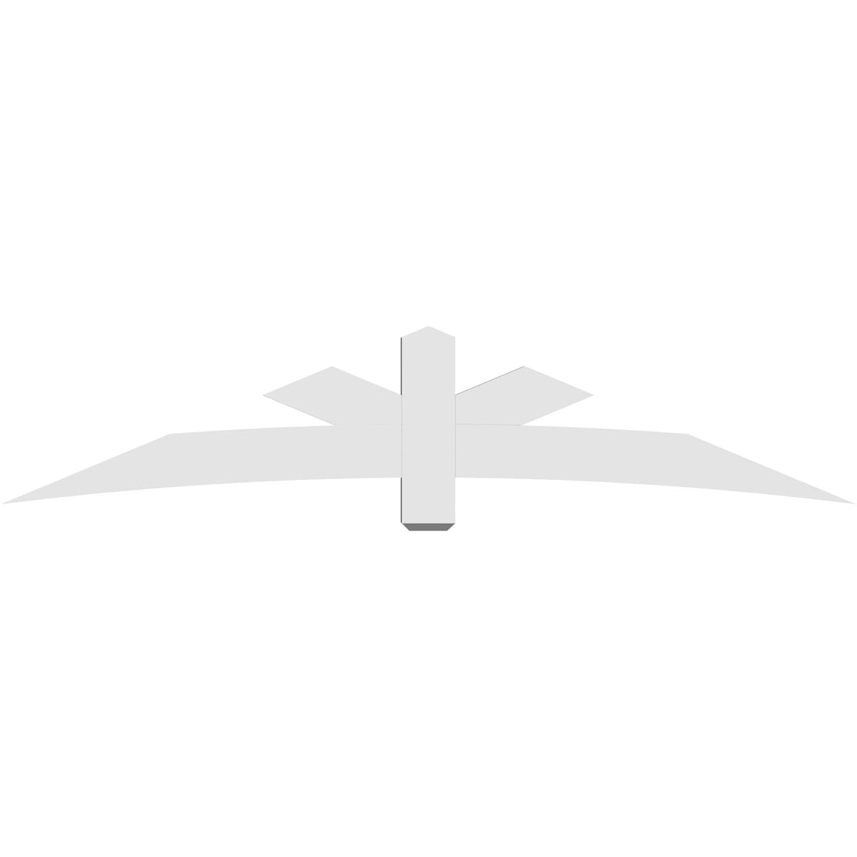 Ekena Millwork GBP096X20X0406ALB00 Exterior-Brackets-Braces - View #4