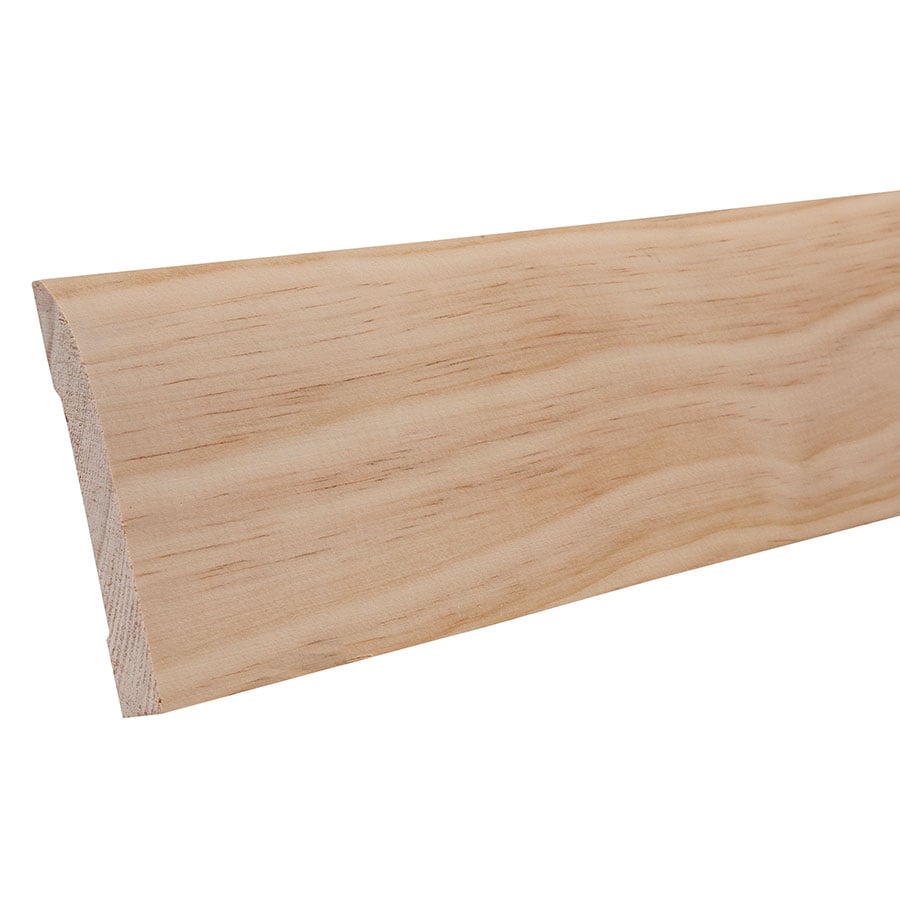 RELIABILT L007238 3/8-in x 3-1/4-in x 8-ft Modern Unfinished Pine 723 Baseboard Moulding