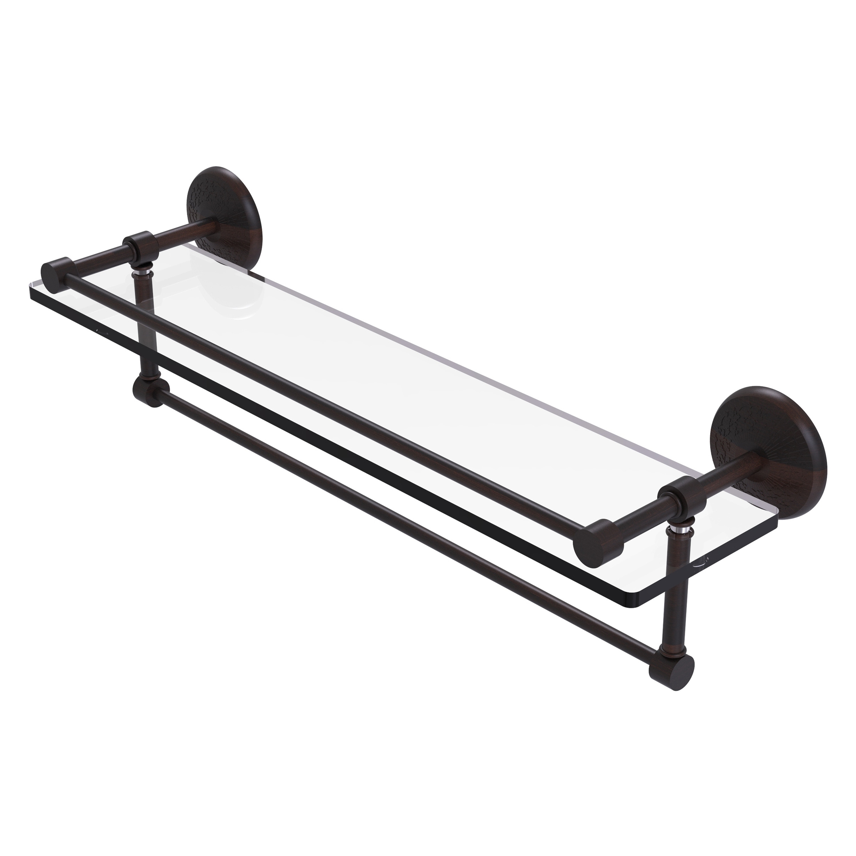 Allied Brass MC-1TB/22-GAL-VB Monte Carlo Venetian Bronze Wall mount Bathroom Shelf ( 22-in x 5-in x 5-in )